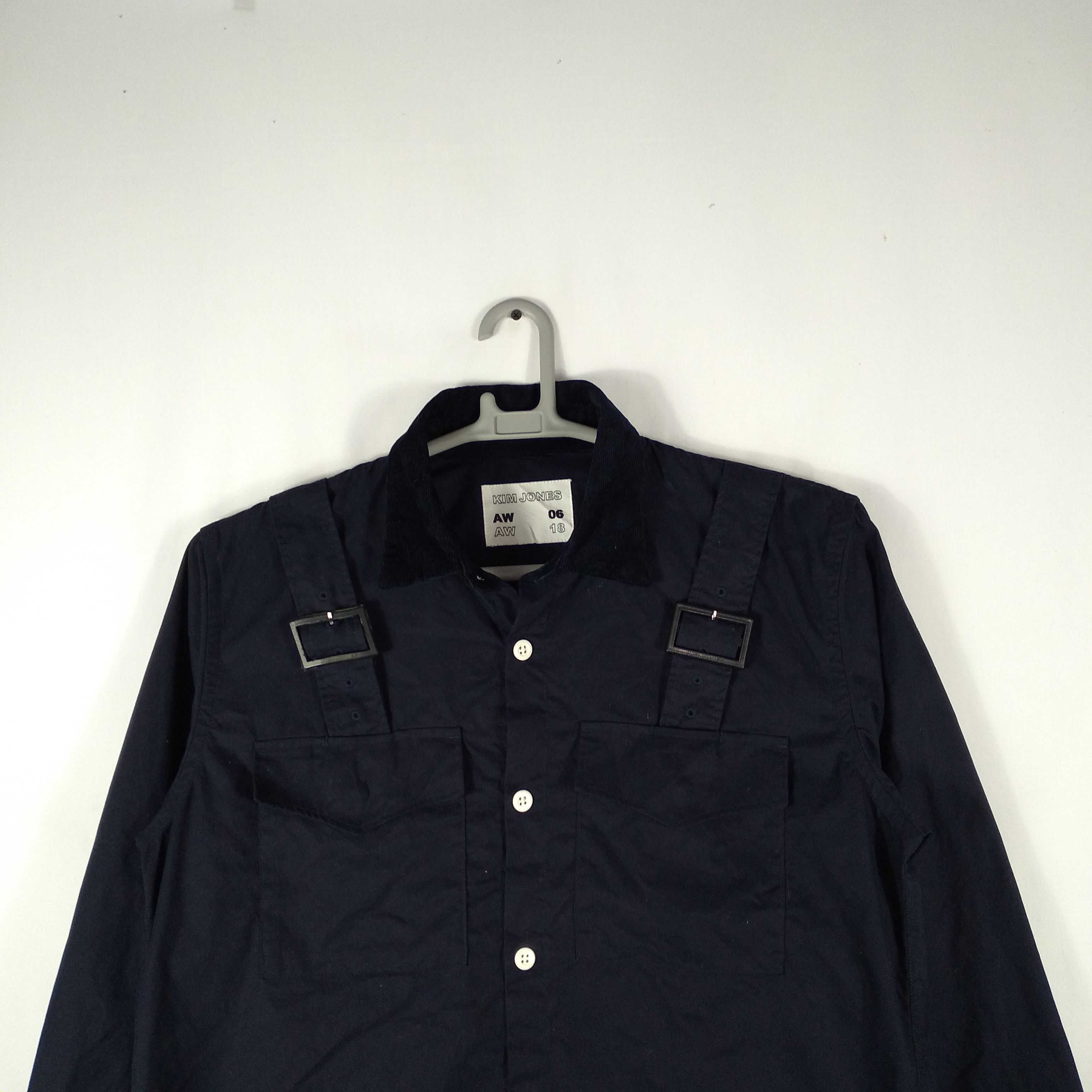 Designer × GU × Kim Jones 🔥Rare🔥AW06 Kim Jones Velvet Collar Buckle Military Jacket Size US L / EU 52-54 / 3 - 3 Thumbnail