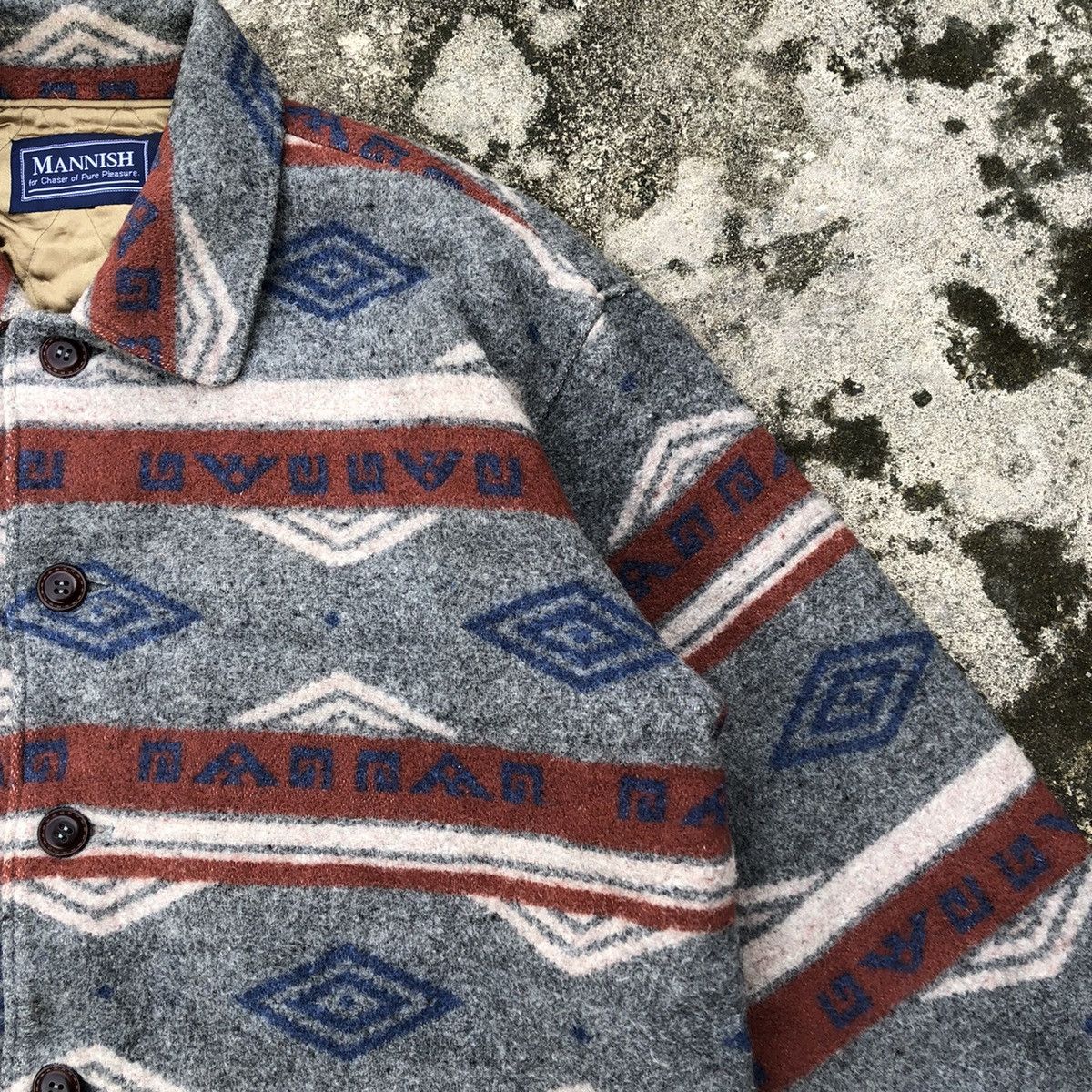 Japanese Brand × Native 🔥Rare🔥Vintage Mannish Navajo Native Umbro Wool Heavy Jacket Size US XXL / EU 58 / 5 - 5 Thumbnail
