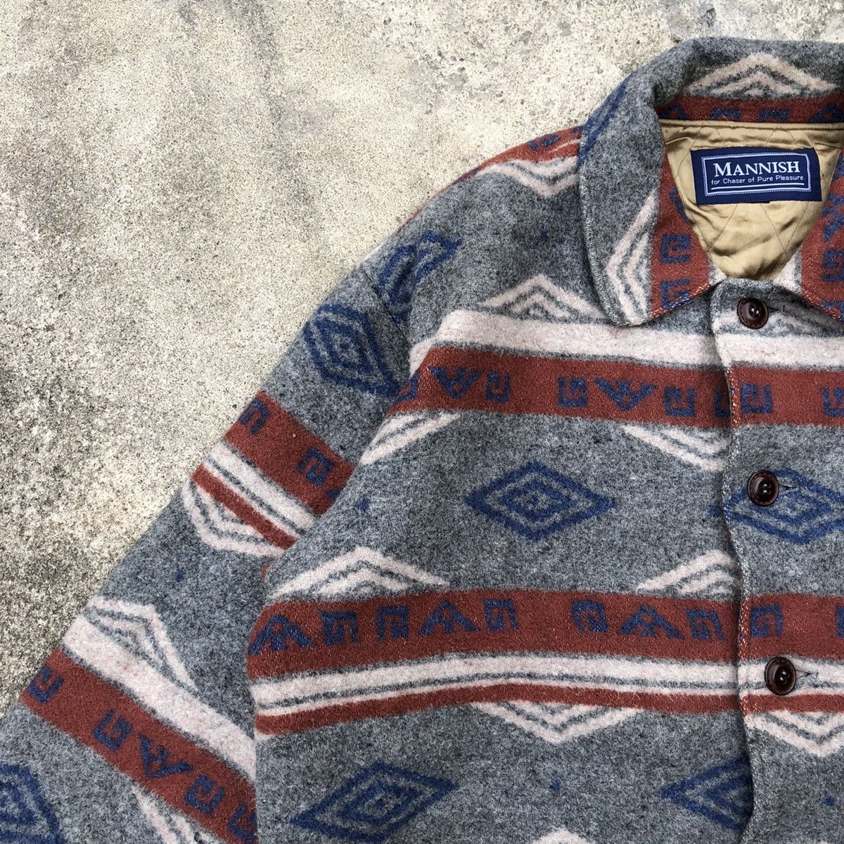 Japanese Brand × Native 🔥Rare🔥Vintage Mannish Navajo Native Umbro Wool Heavy Jacket Size US XXL / EU 58 / 5 - 7 Thumbnail