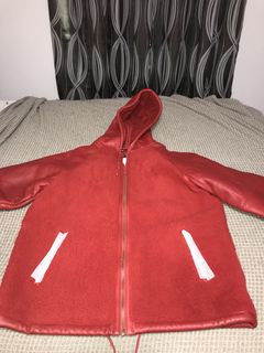 Supreme reversed shearling hooded on sale jacket