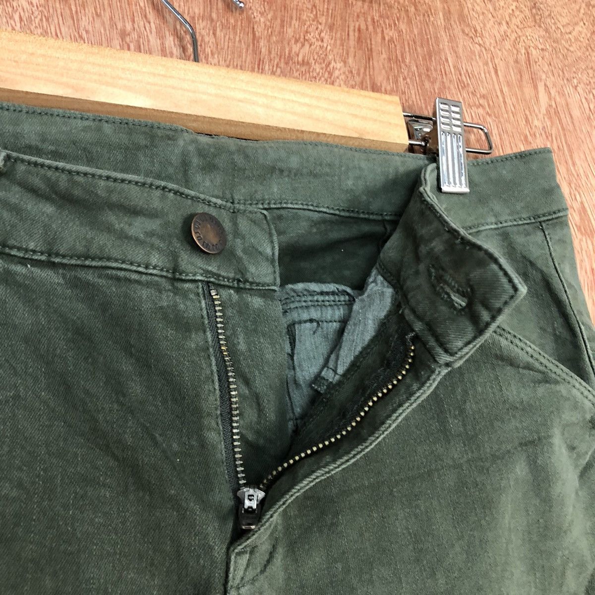 Japanese Brand × Uniqlo UJ UNIQLO GREEN MULTIPOCKET SKINNY CARGO PANTS #c661 Size US 27 - 7 Thumbnail