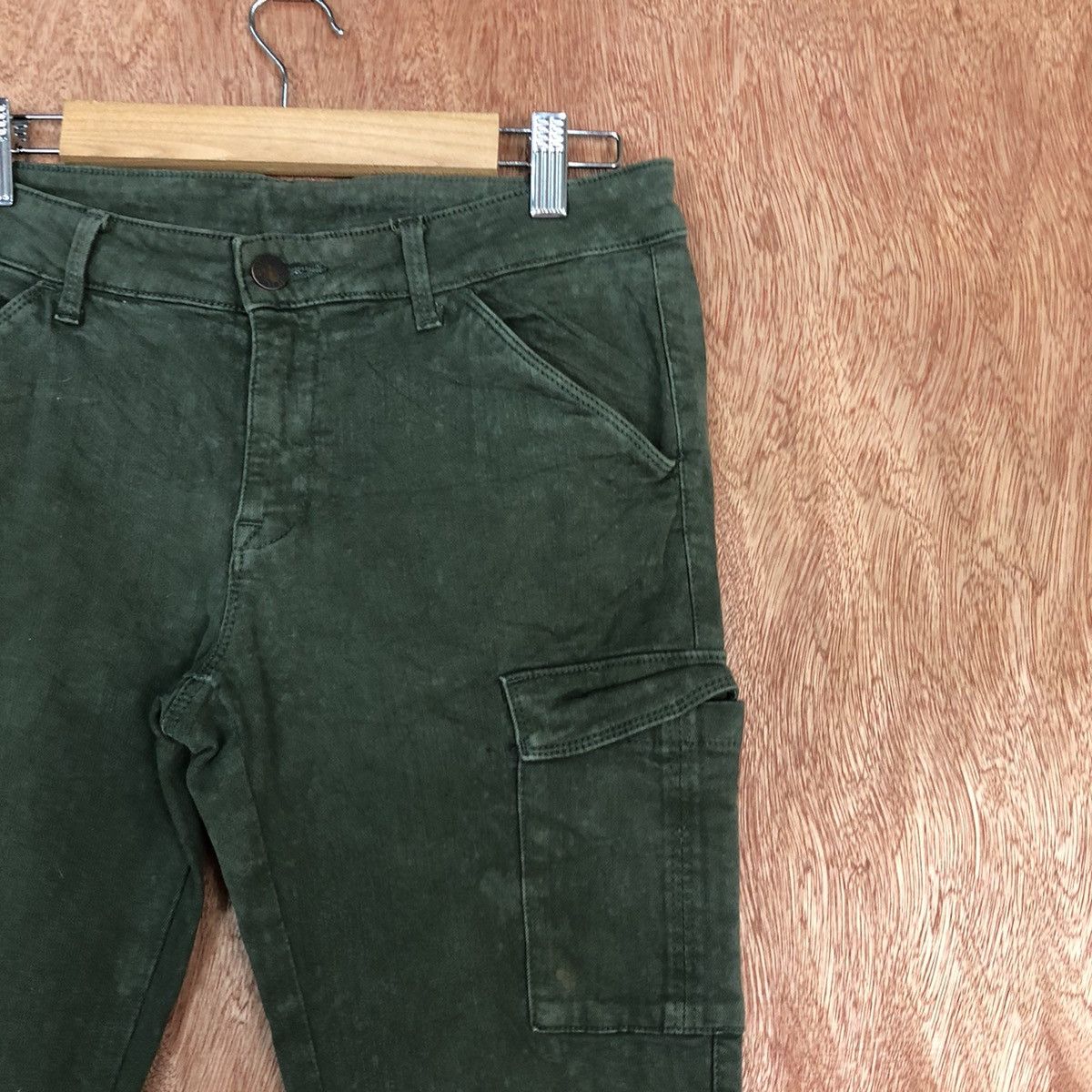Japanese Brand × Uniqlo UJ UNIQLO GREEN MULTIPOCKET SKINNY CARGO PANTS #c661 Size US 27 - 4 Thumbnail
