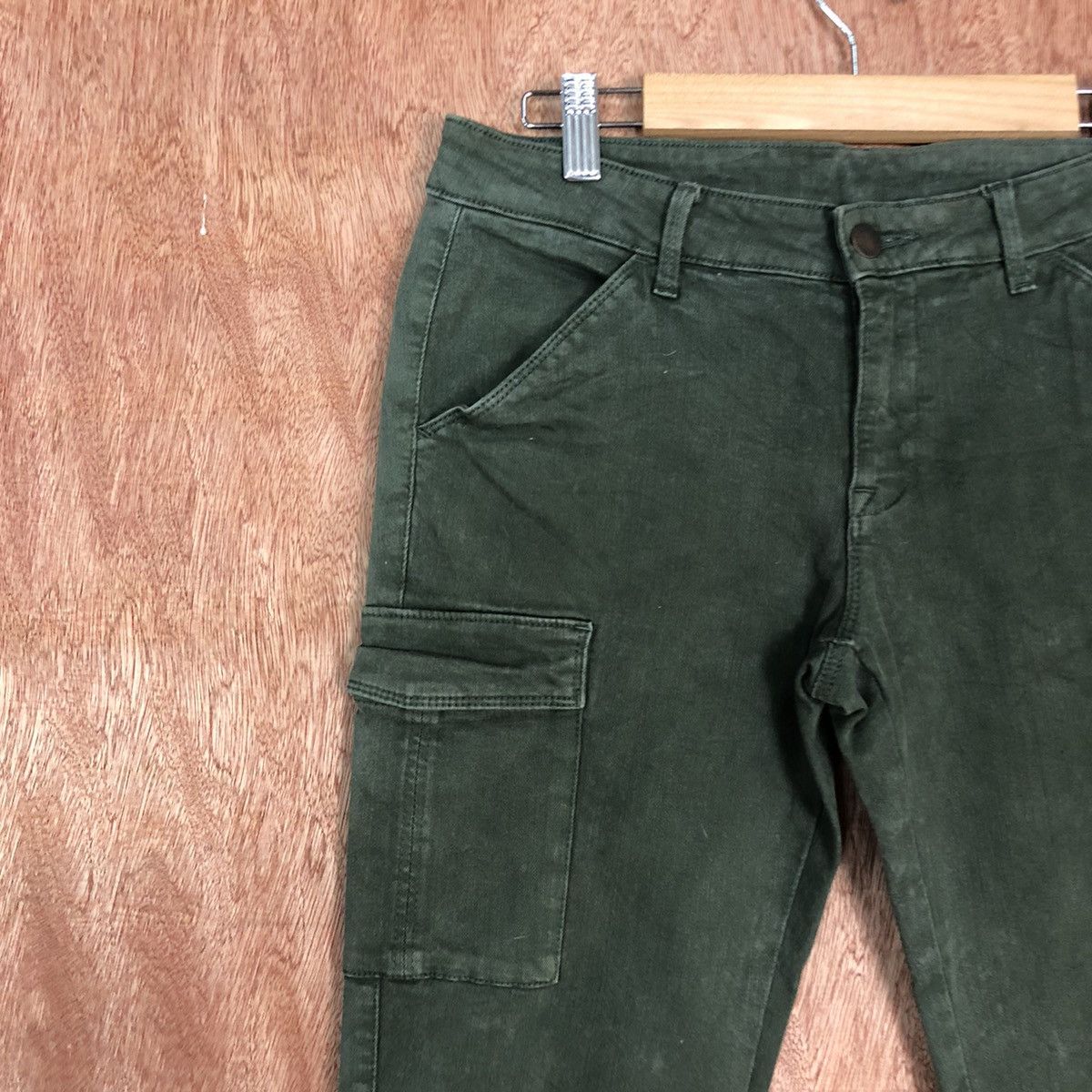Japanese Brand × Uniqlo UJ UNIQLO GREEN MULTIPOCKET SKINNY CARGO PANTS #c661 Size US 27 - 5 Thumbnail