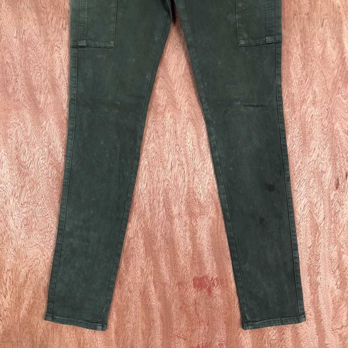 Japanese Brand × Uniqlo UJ UNIQLO GREEN MULTIPOCKET SKINNY CARGO PANTS #c661 Size US 27 - 3 Thumbnail