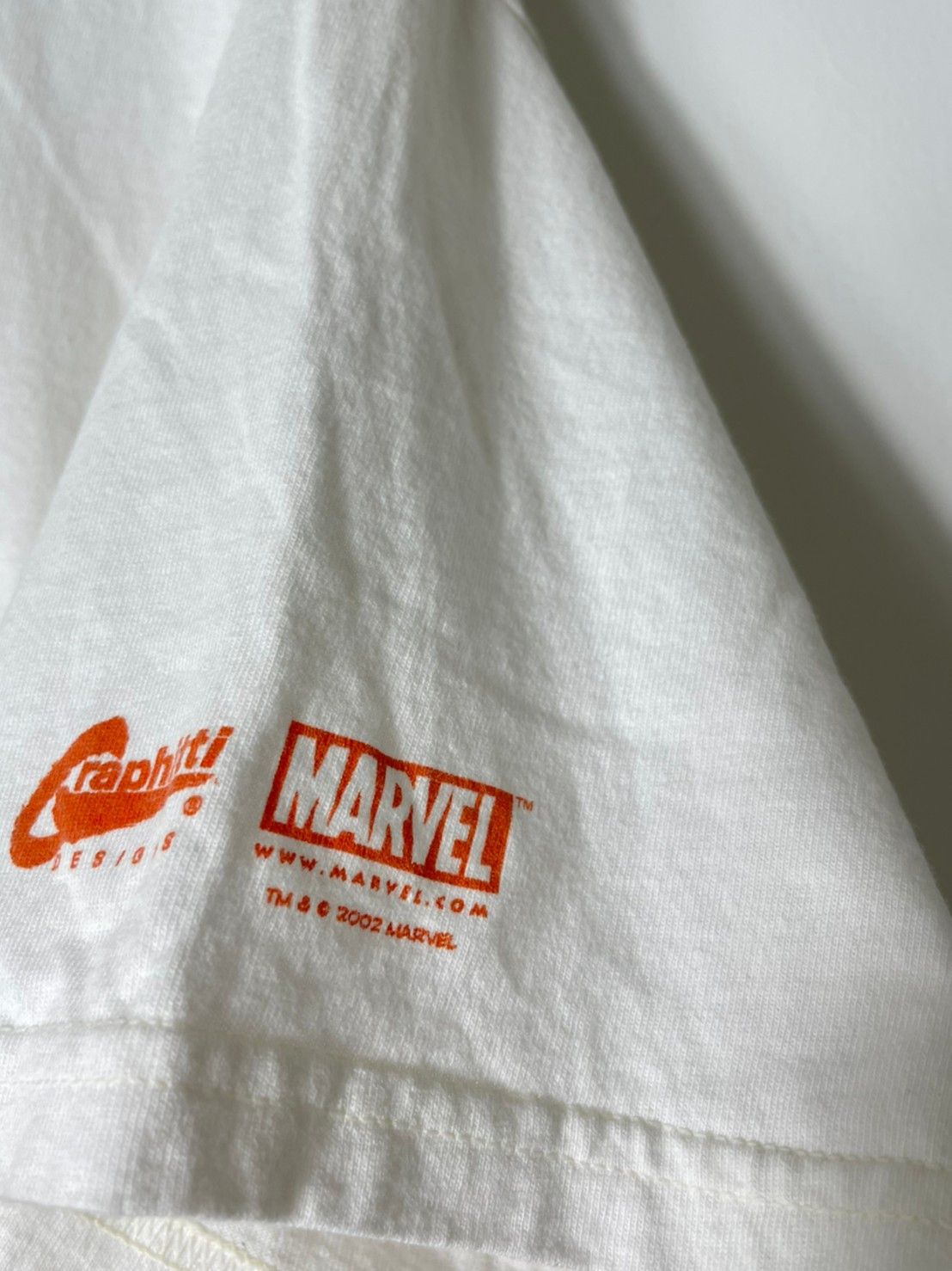 DC Comics × Marvel Comics × Vintage Vintage 2002 Marvel Heroes T shirt By Graphiti (XL) GTMC209 Size US XL / EU 56 / 4 - 6 Thumbnail