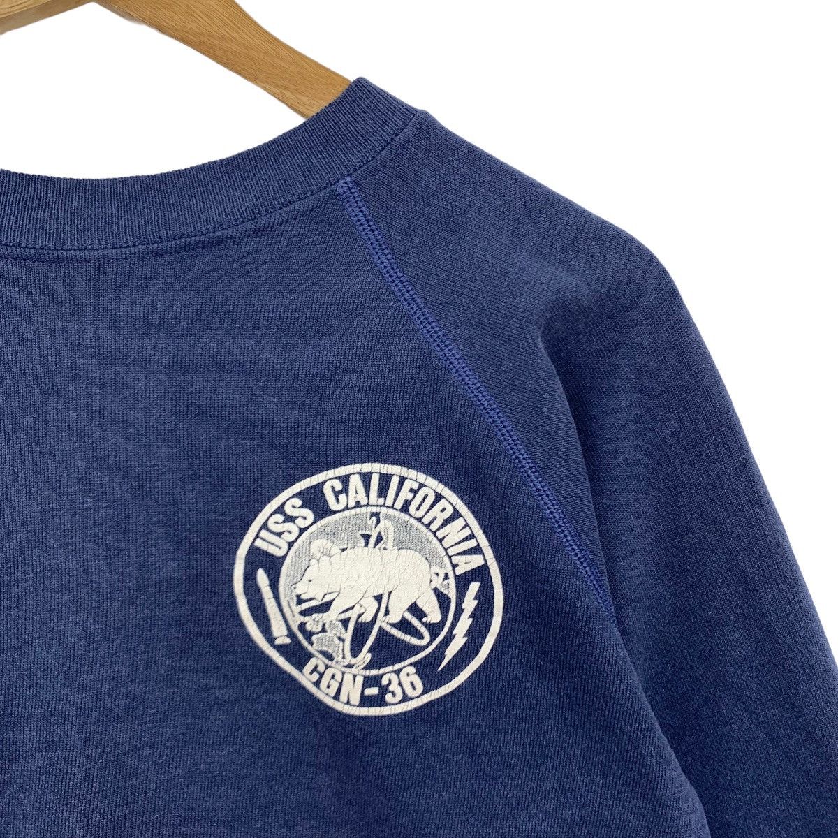 Vintage 80s USS California CGN-36 Nuclear Ship Sweater