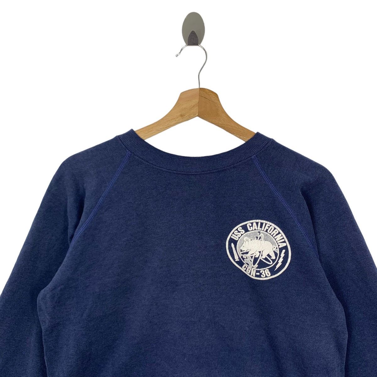 Vintage 80s USS California CGN-36 Nuclear Ship Sweater