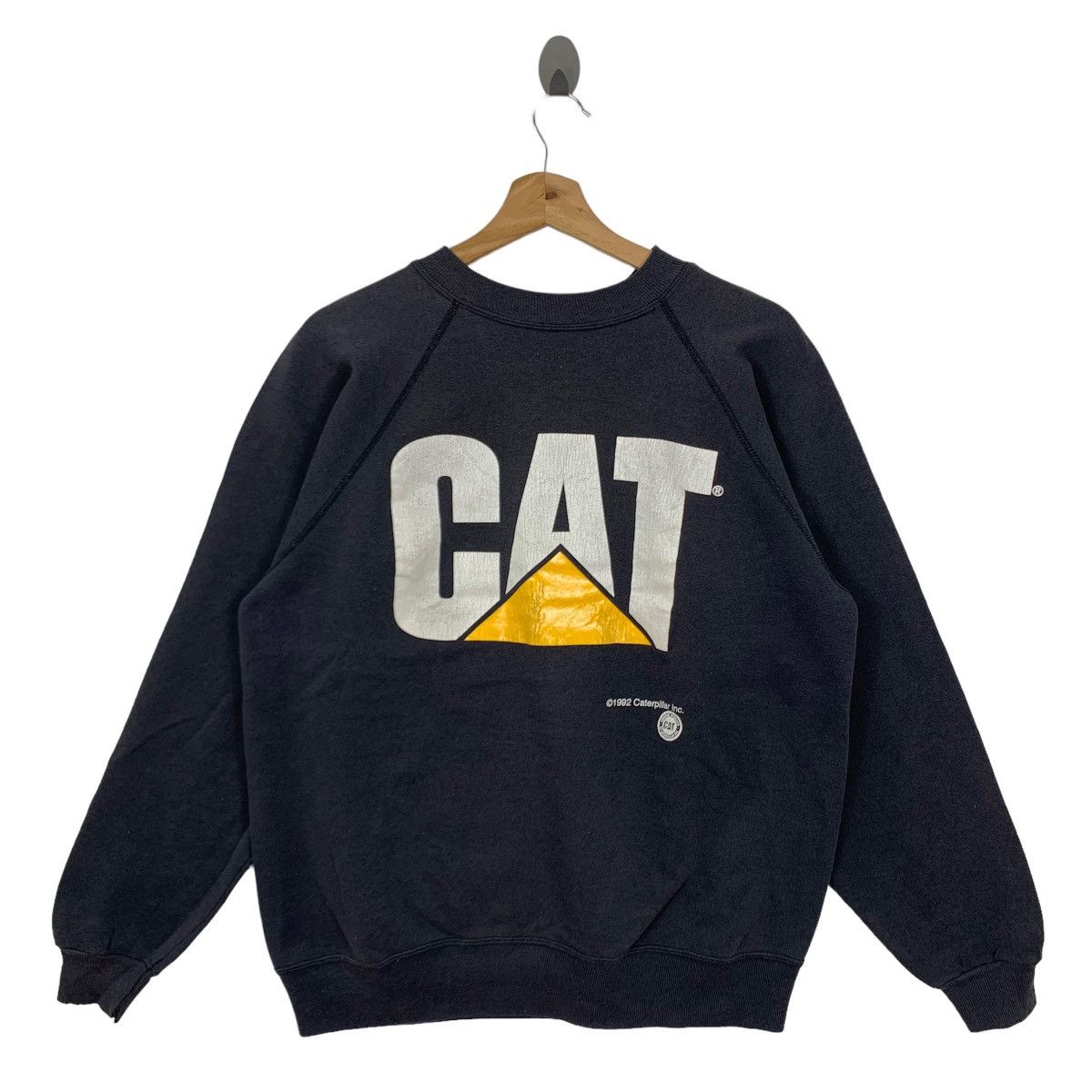 Vintage 90s Caterpillar Heavy Duty Pullover Jumpers Sweater