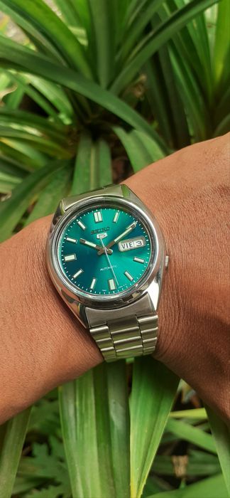 Seiko 5 outlet verde snx447