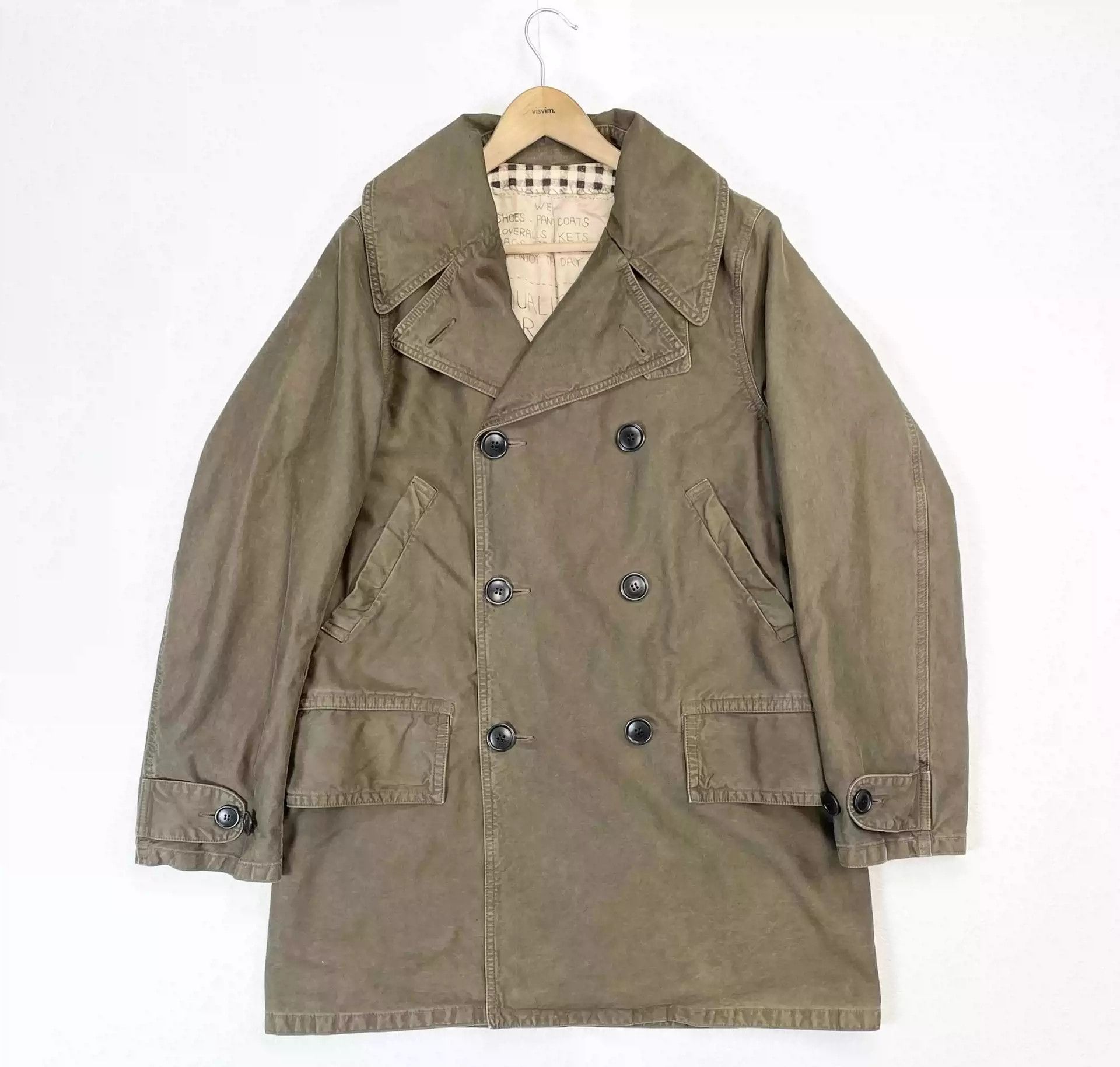 visvim SHIPMAN COAT (DMGD CHINO)