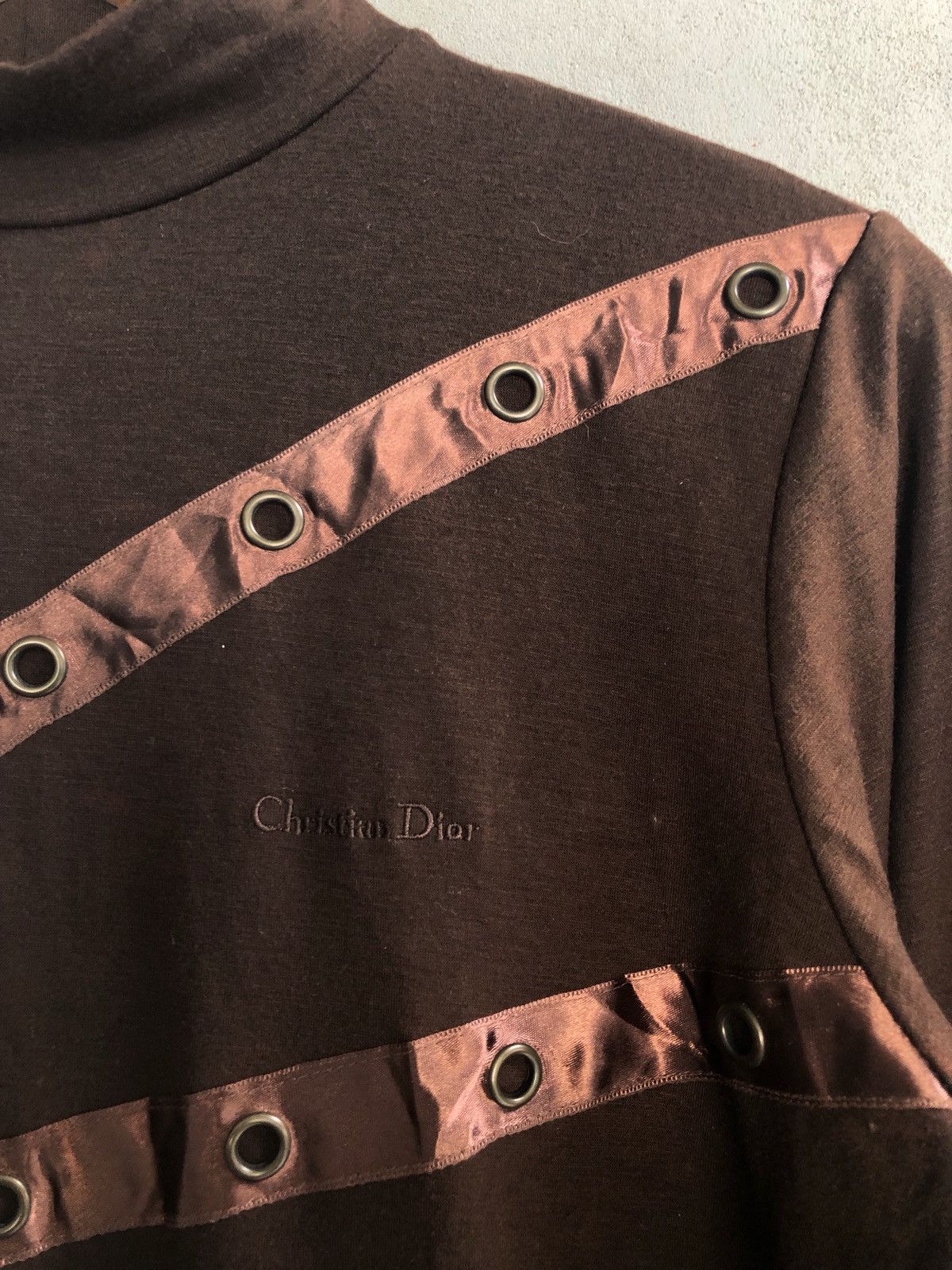 Christian Dior Monsieur × Vintage 💸BINDINGOFFER💸Christian Dior Archive Style Brown Mockneck Size US M / EU 48-50 / 2 - 3 Thumbnail