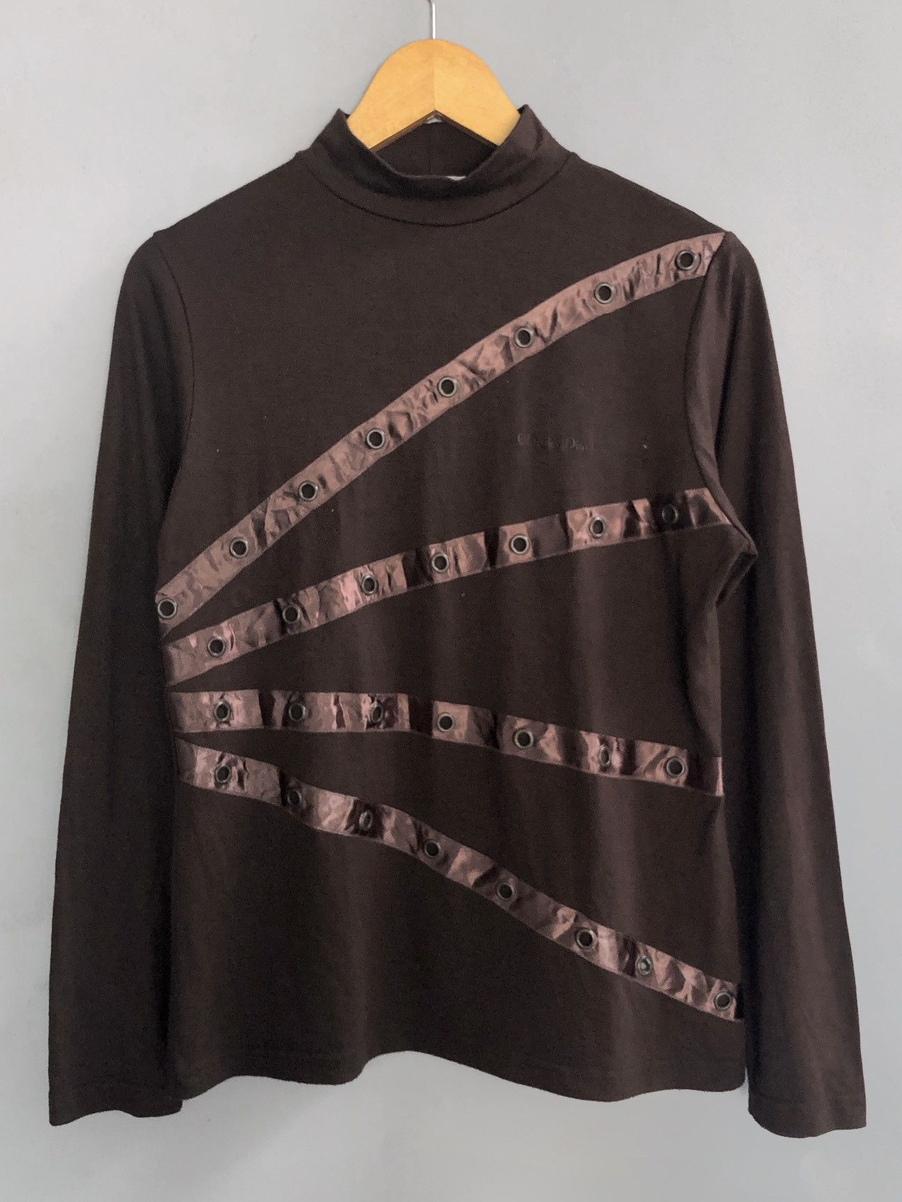 Christian Dior Monsieur × Vintage 💸BINDINGOFFER💸Christian Dior Archive Style Brown Mockneck Size US M / EU 48-50 / 2 - 1 Thumbnail