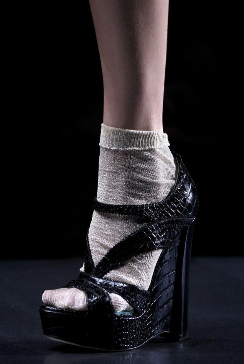 Dior SS10 Runway Croc Embossed Leather Size US 9.5 / IT 39.5 - 1 Thumbnail