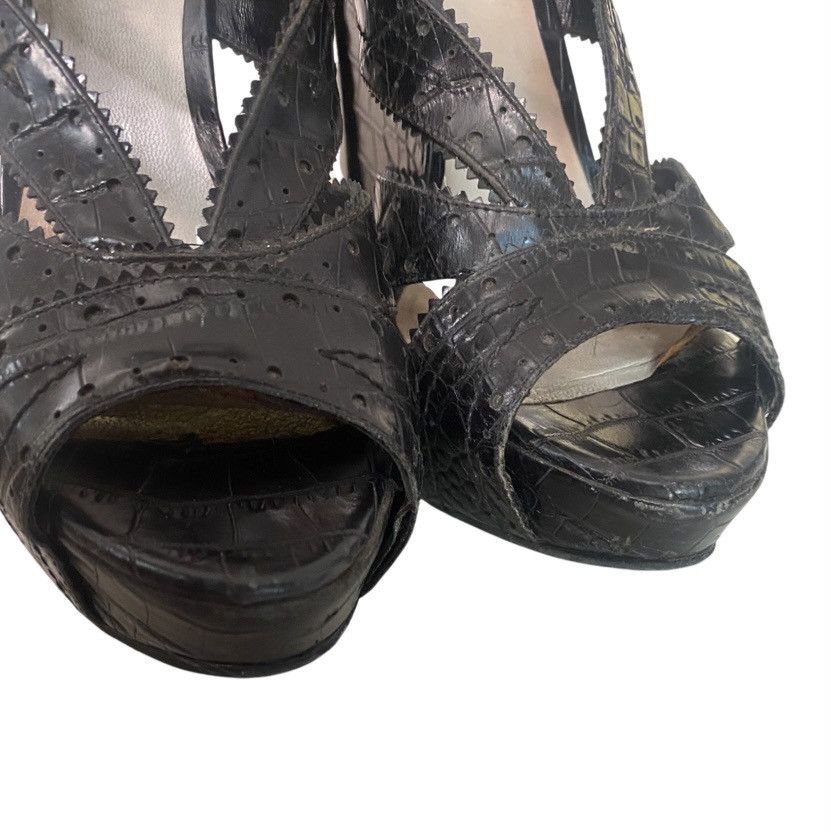 Dior SS10 Runway Croc Embossed Leather Size US 9.5 / IT 39.5 - 7 Thumbnail