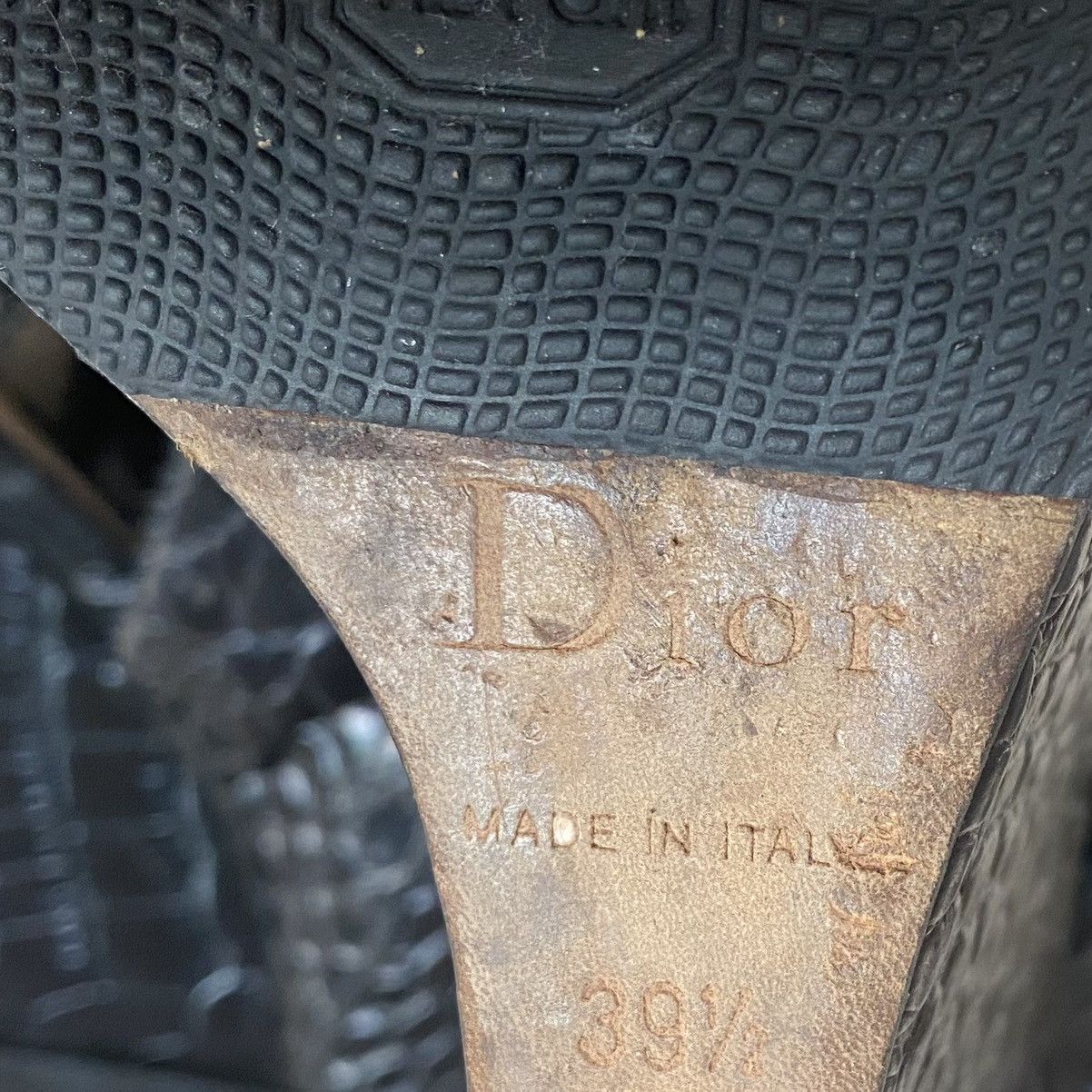 Dior SS10 Runway Croc Embossed Leather Size US 9.5 / IT 39.5 - 13 Thumbnail