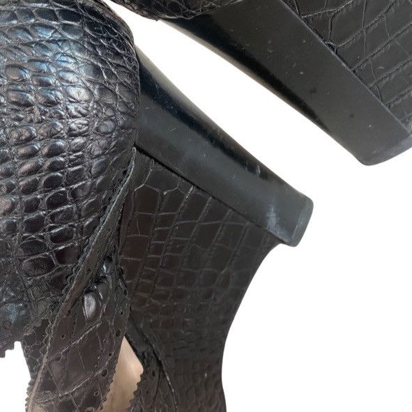 Dior SS10 Runway Croc Embossed Leather Size US 9.5 / IT 39.5 - 9 Thumbnail