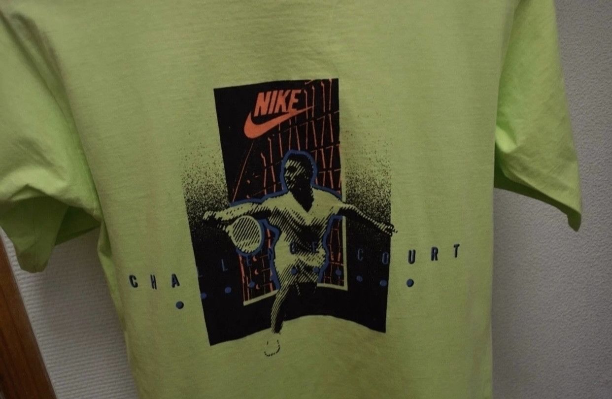 Nike Nike Court Challenger Andre Agassi vintage green t-shirt M Size US M / EU 48-50 / 2 - 2 Thumbnail