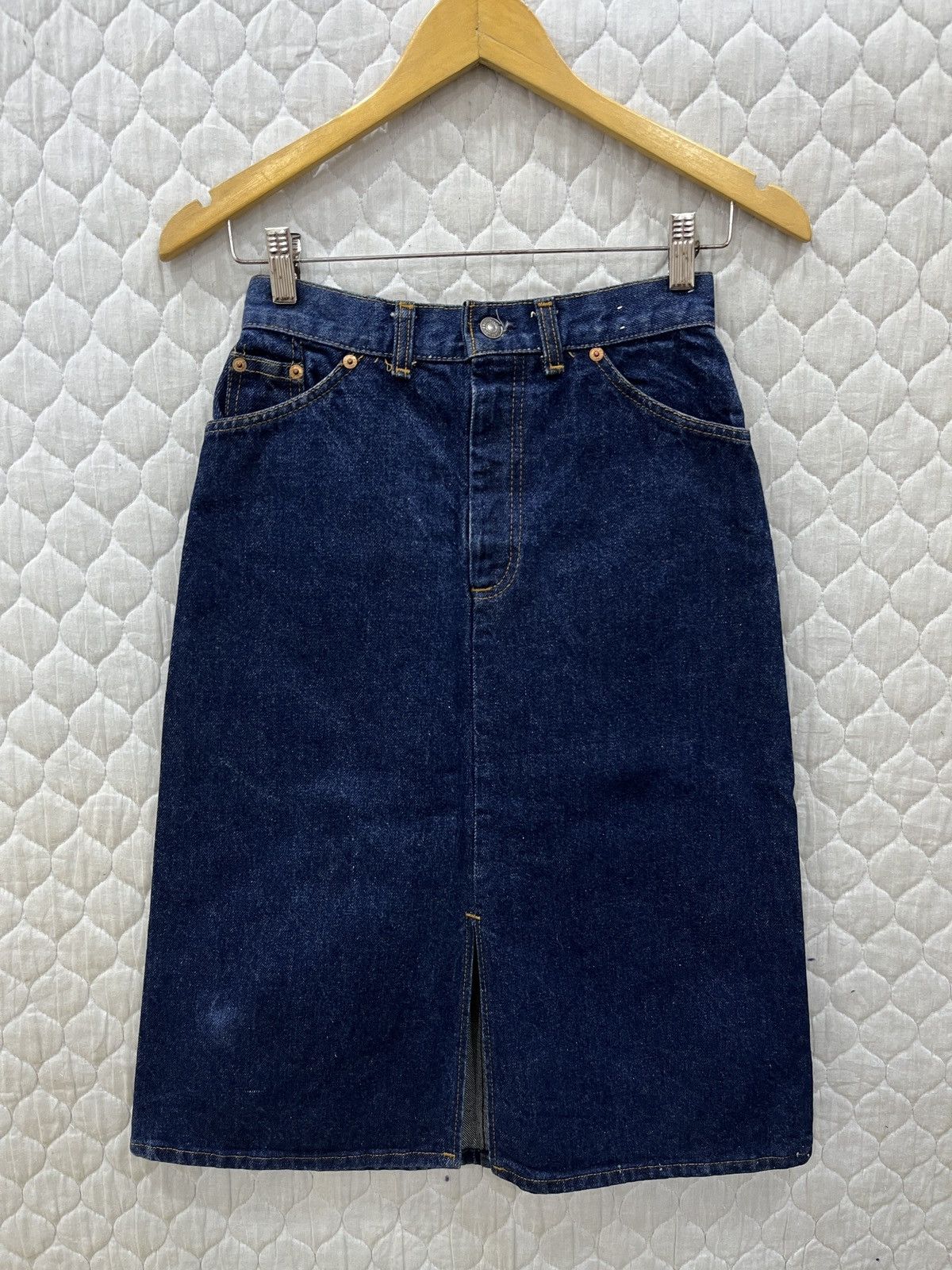 Levi's (Xxx). VINTAGE LEVIS ORANGE TAB SKIRTS Size 25" / US 0 / IT 36 - 2 Thumbnail