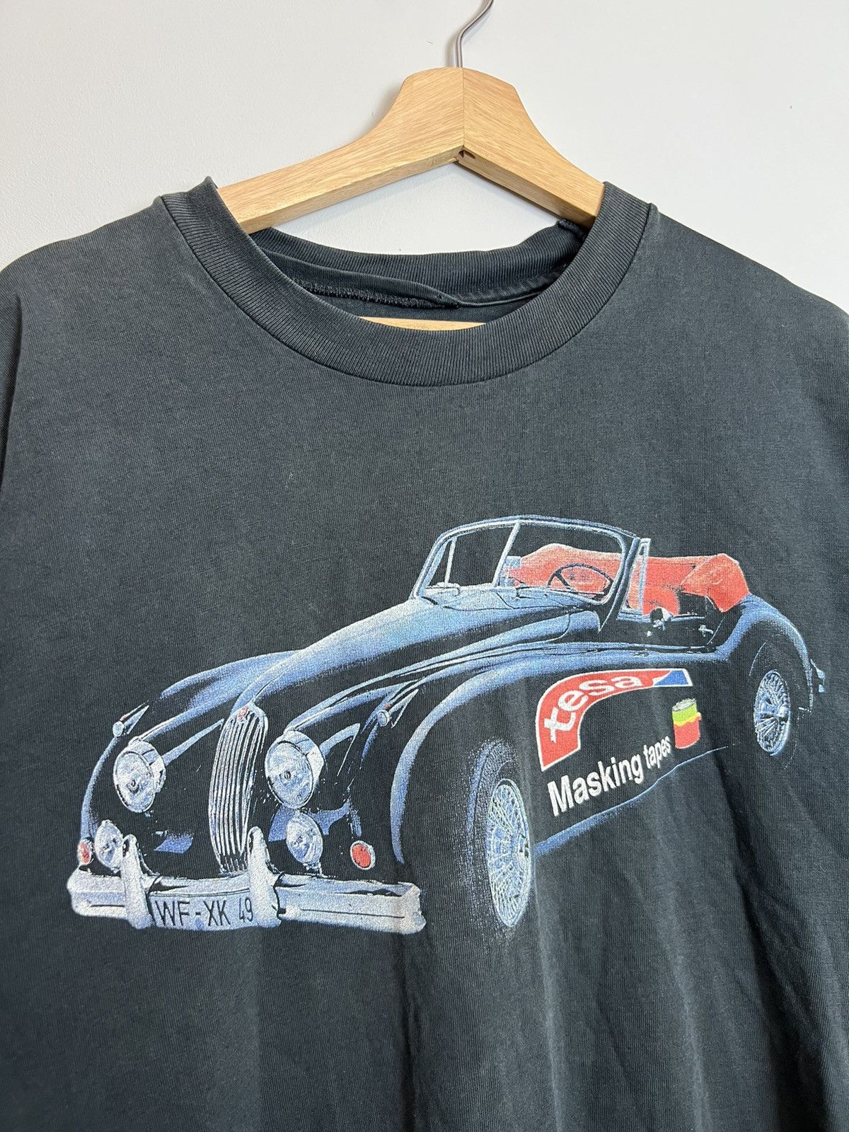 Vintage Rare Vintage 90s Jaguar Car Tshirt Washed Black XL Hype Size US XL / EU 56 / 4 - 2 Thumbnail