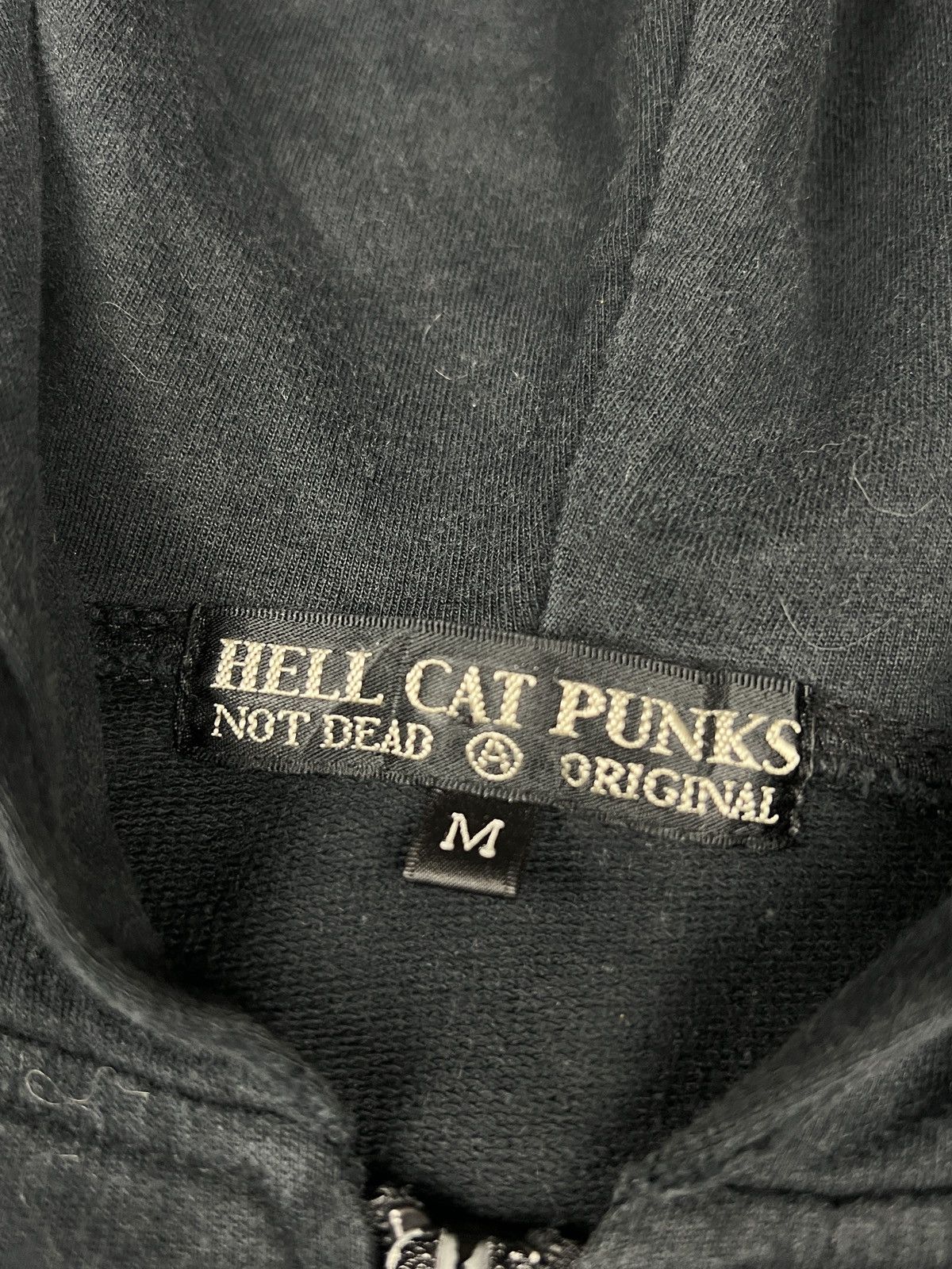 Japanese Brand Hell Cat Punks Studded Zipper Anarchy Hoodie Size US M / EU 48-50 / 2 - 13 Thumbnail