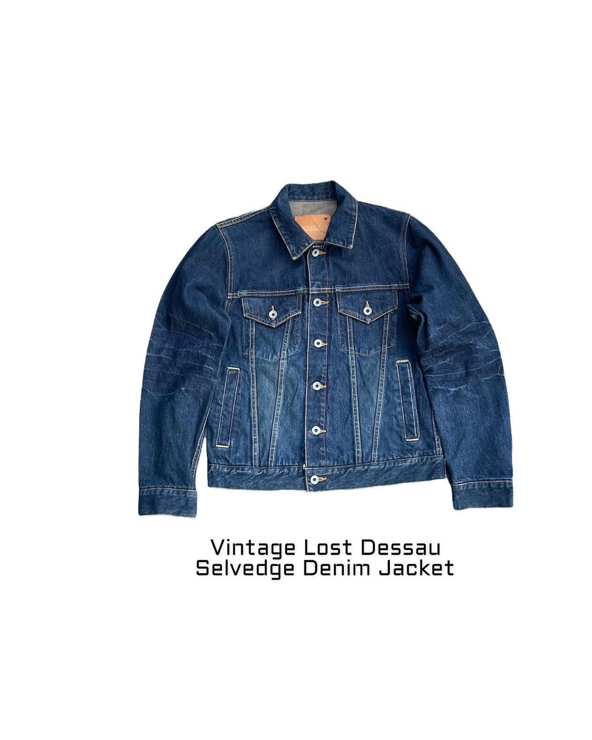 Lost Enterprises Vintage Lost Dessau Selvedge Denim Jacket Size US S / EU 44-46 / 1 - 1 Thumbnail