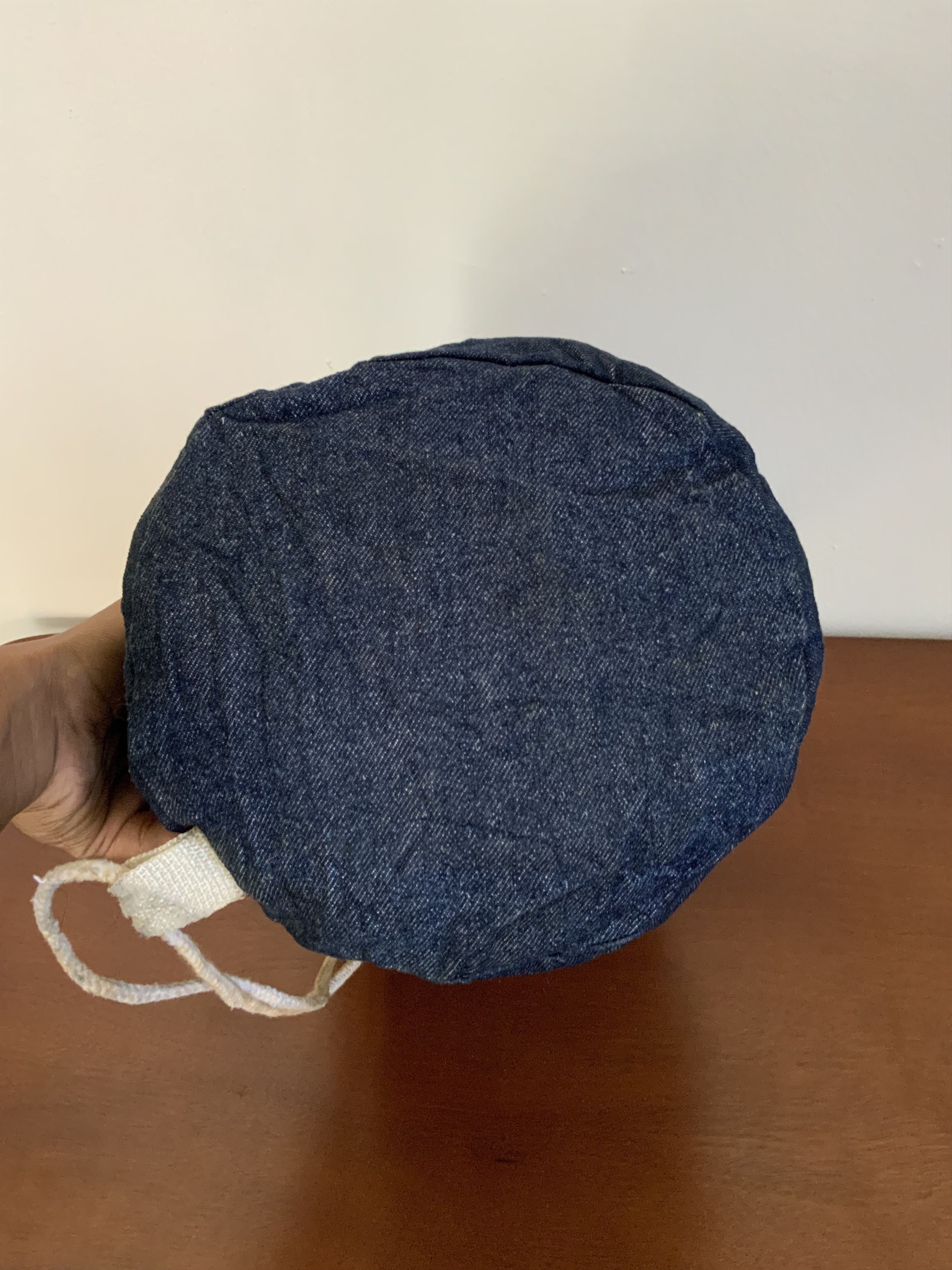 Japanese Brand Vintage 90s New York Capital Denim Bagpack Size ONE SIZE - 7 Thumbnail