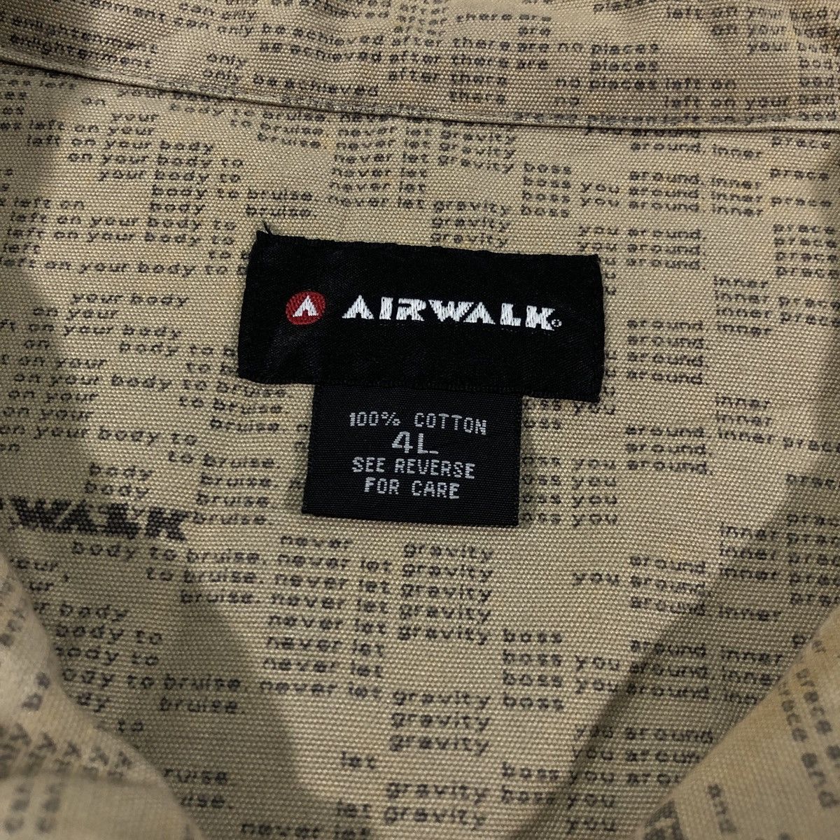 Airwalk Airwalk Small Phrase Word Zipper Jacket Windbreaker Size US XXL / EU 58 / 5 - 5 Thumbnail