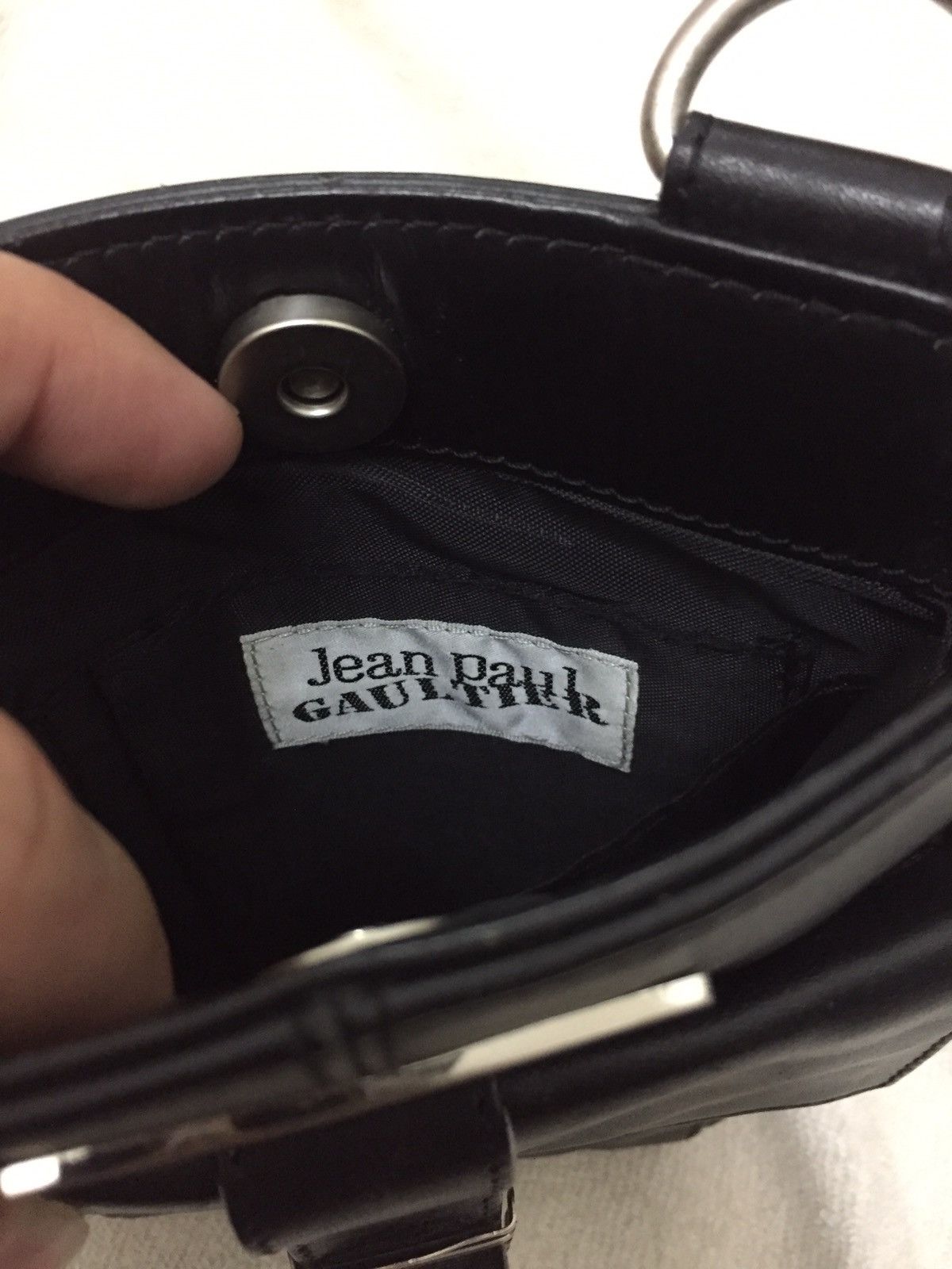 Jean Paul Gaultier Vintage Jeans Paul Gaultier Leather/PVC Sling/Waist Bag Size ONE SIZE - 12 Thumbnail