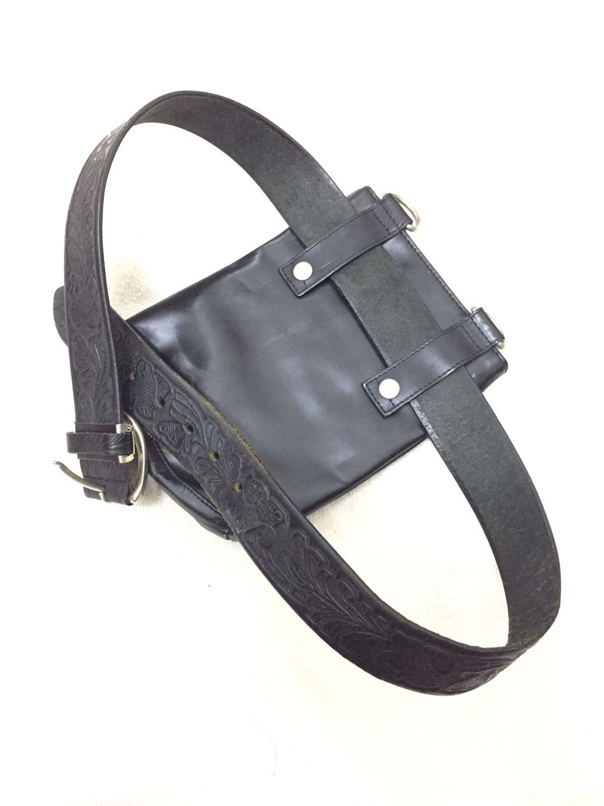 Jean Paul Gaultier Vintage Jeans Paul Gaultier Leather/PVC Sling/Waist Bag Size ONE SIZE - 10 Thumbnail
