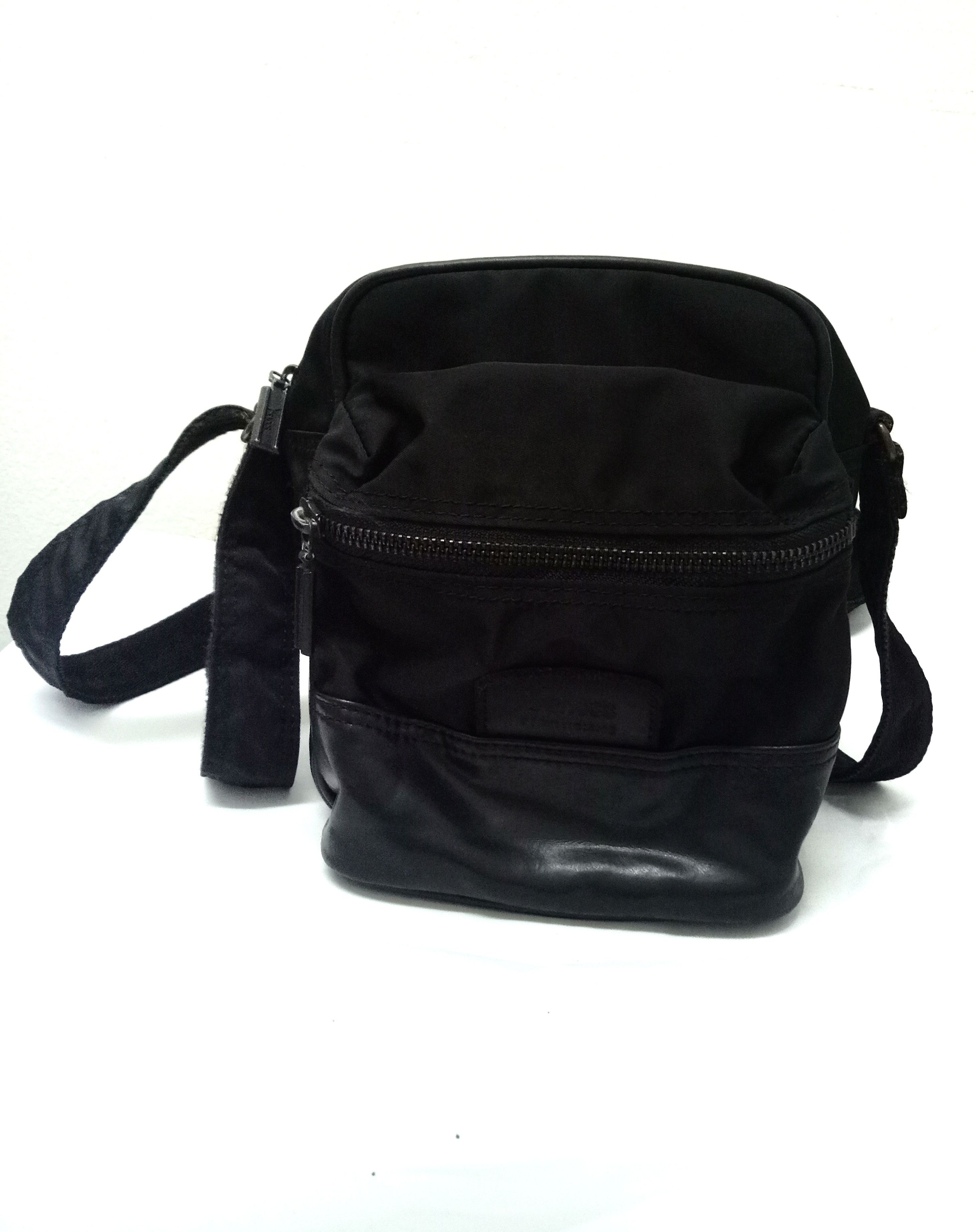 Yohji Yamamoto Yohji Yamamoto Y'saccs pour homme Nylon leather sling bag Size ONE SIZE - 3 Thumbnail
