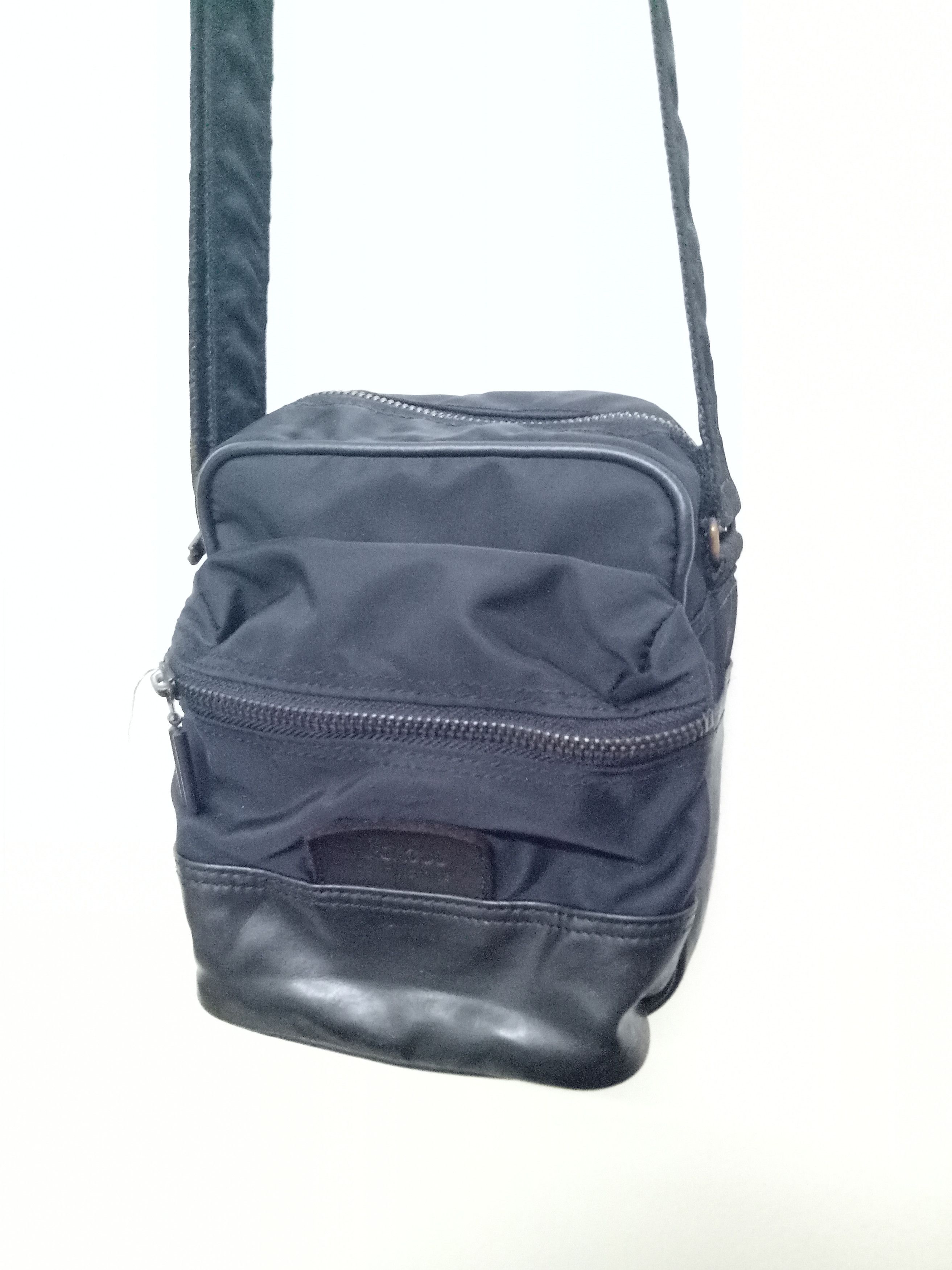 Yohji Yamamoto Yohji Yamamoto Y'saccs pour homme Nylon leather sling bag Size ONE SIZE - 1 Thumbnail