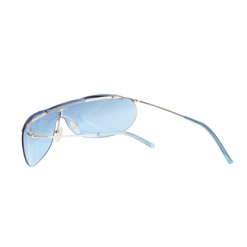 Valentino Oliver by Valentino 90's Blue Aviator Rimless Sunglasses Size ONE SIZE - 3 Thumbnail