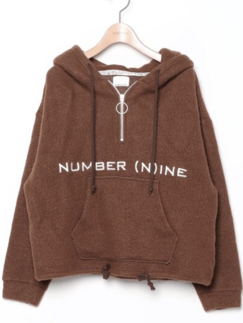 Number (N)ine Number nine wool Half Zip Pullover Hoodie | Grailed