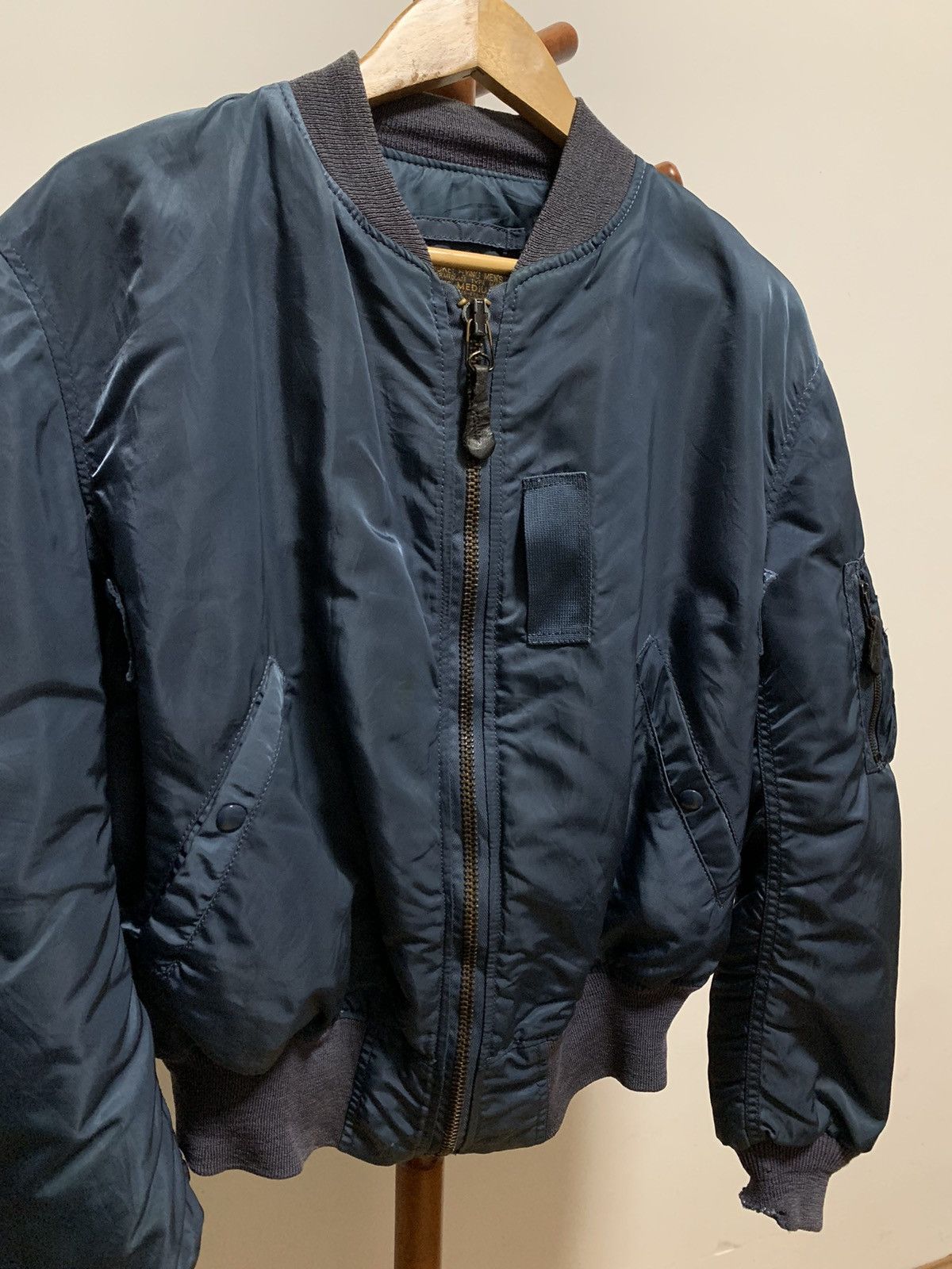Alpha Industries × Vintage Vintage Alpha Industries MA-1 Bomber Jacket Size US M / EU 48-50 / 2 - 3 Thumbnail