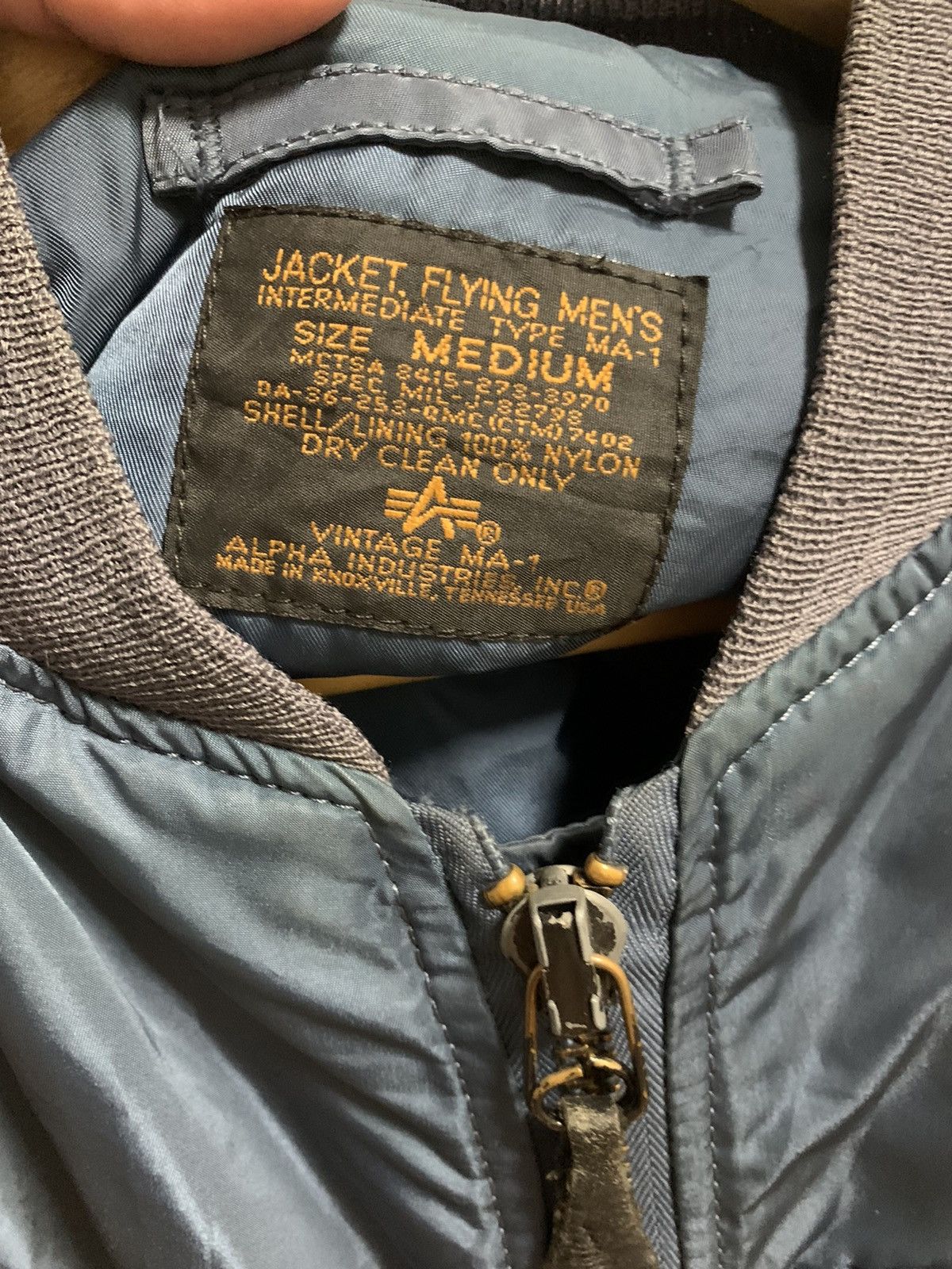 Alpha Industries × Vintage Vintage Alpha Industries MA-1 Bomber Jacket Size US M / EU 48-50 / 2 - 8 Thumbnail