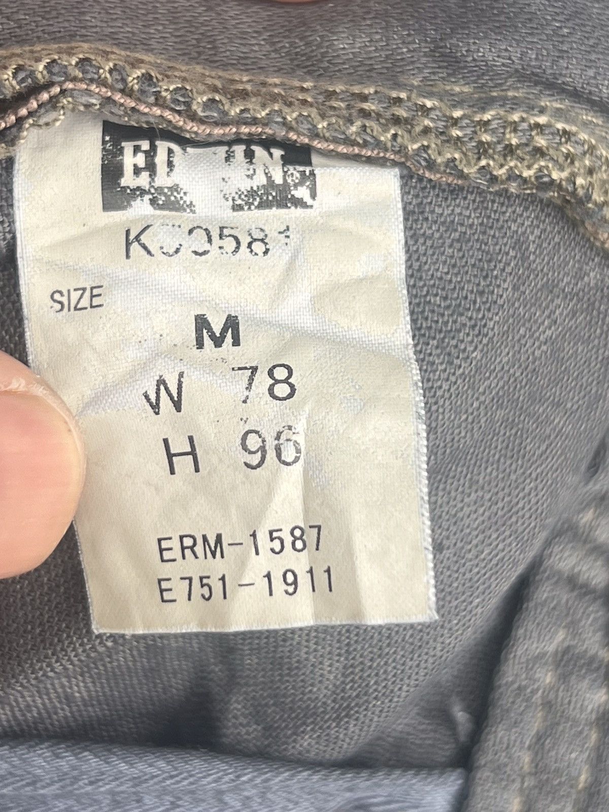 Edwin × Vintage Rare 6 pocket Edwin Khakis 505 waist 33 inch Size US 33 - 14 Thumbnail