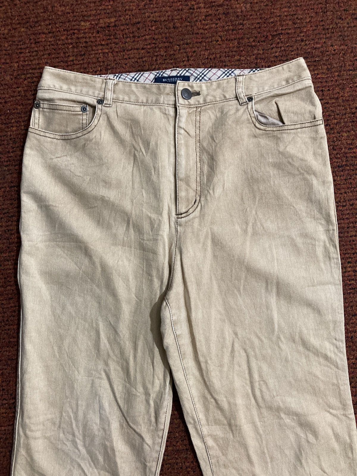 Burberry × Vintage Vintage Burberry London Brown Khakis Pants Size US 30 / EU 46 - 4 Thumbnail