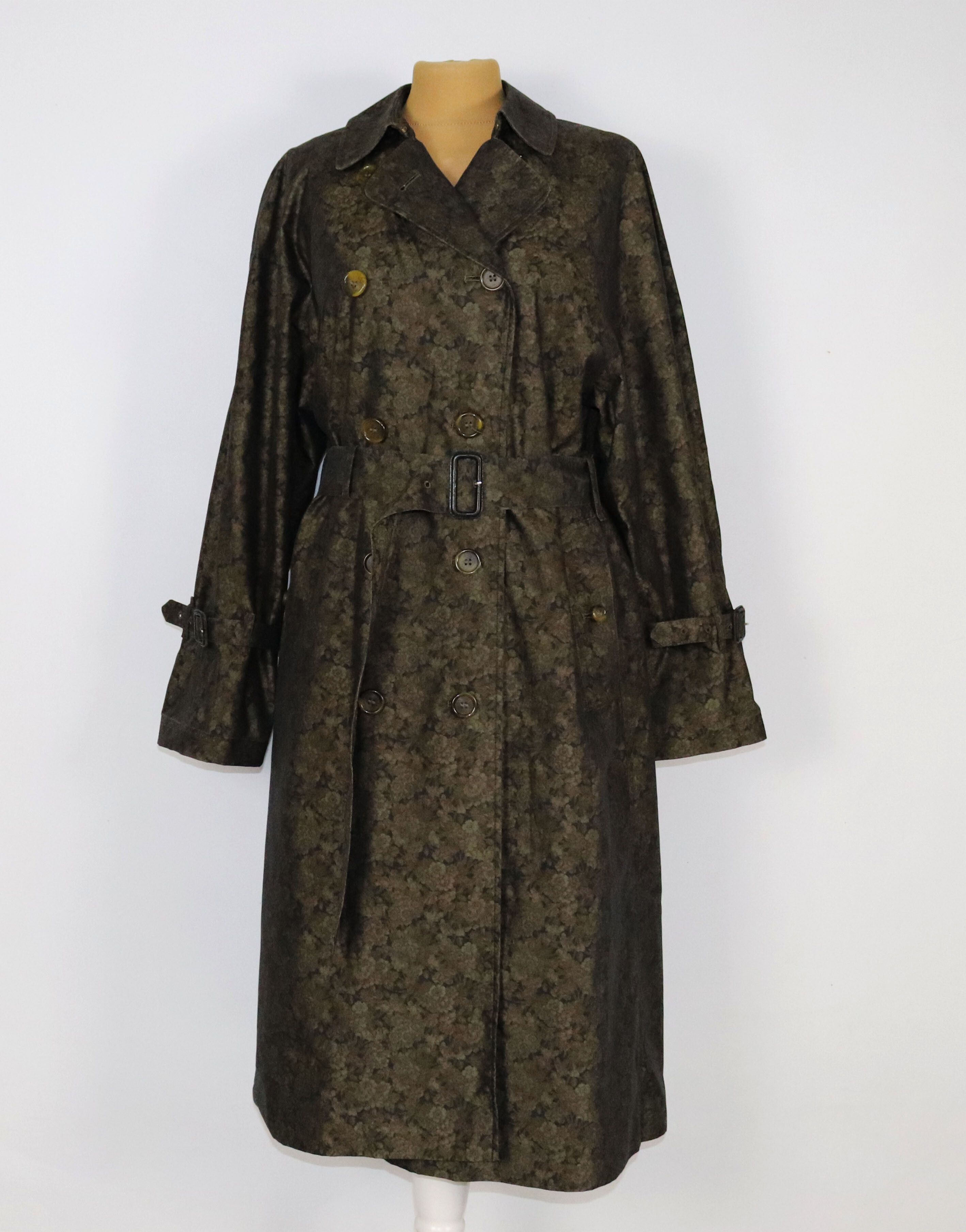 Vintage Women's Flora Cotton Coat Trench VINTAGE ! Size S / US 4 / IT 40 - 1 Preview