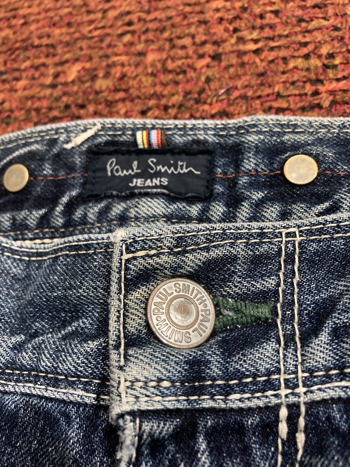 Paul Smith Paul Smith Distressed Worker Jeans Size US 30 / EU 46 - 6 Thumbnail