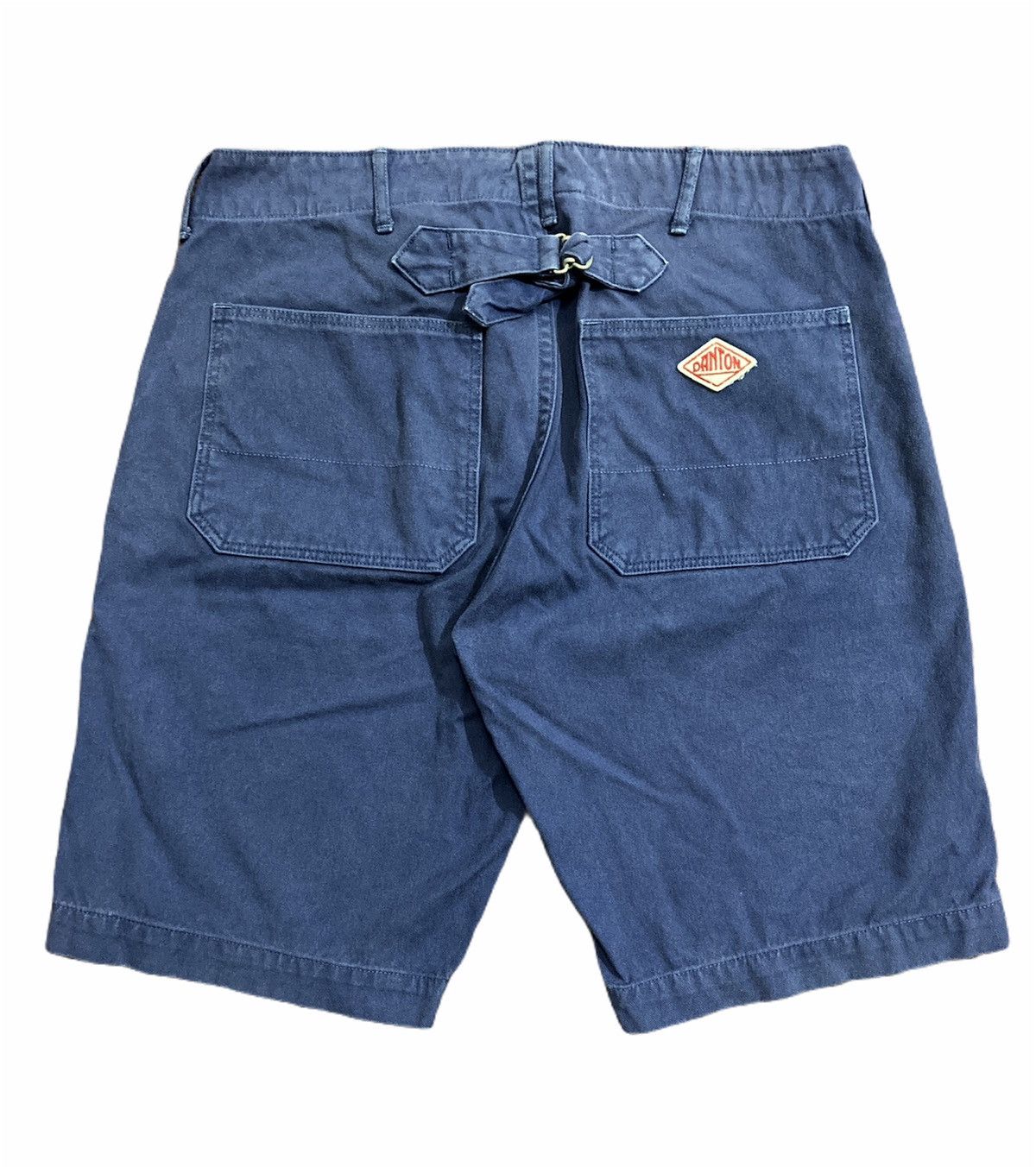 image of Danton Buckle Back Short Pants in Blue/Navy, Men's (Size 31)