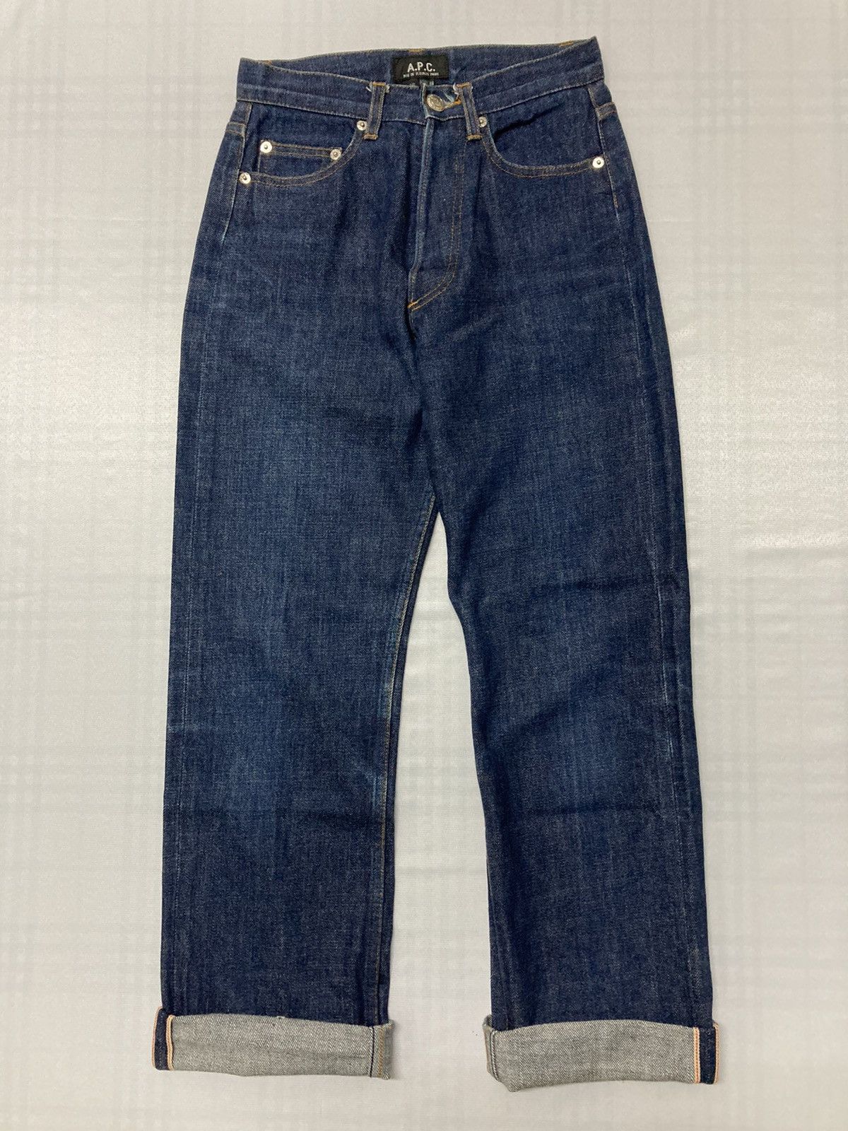 A.P.C. × Japanese Brand APC Bootleg selvedge cropped off jeans Size US 26 / EU 42 - 1 Thumbnail