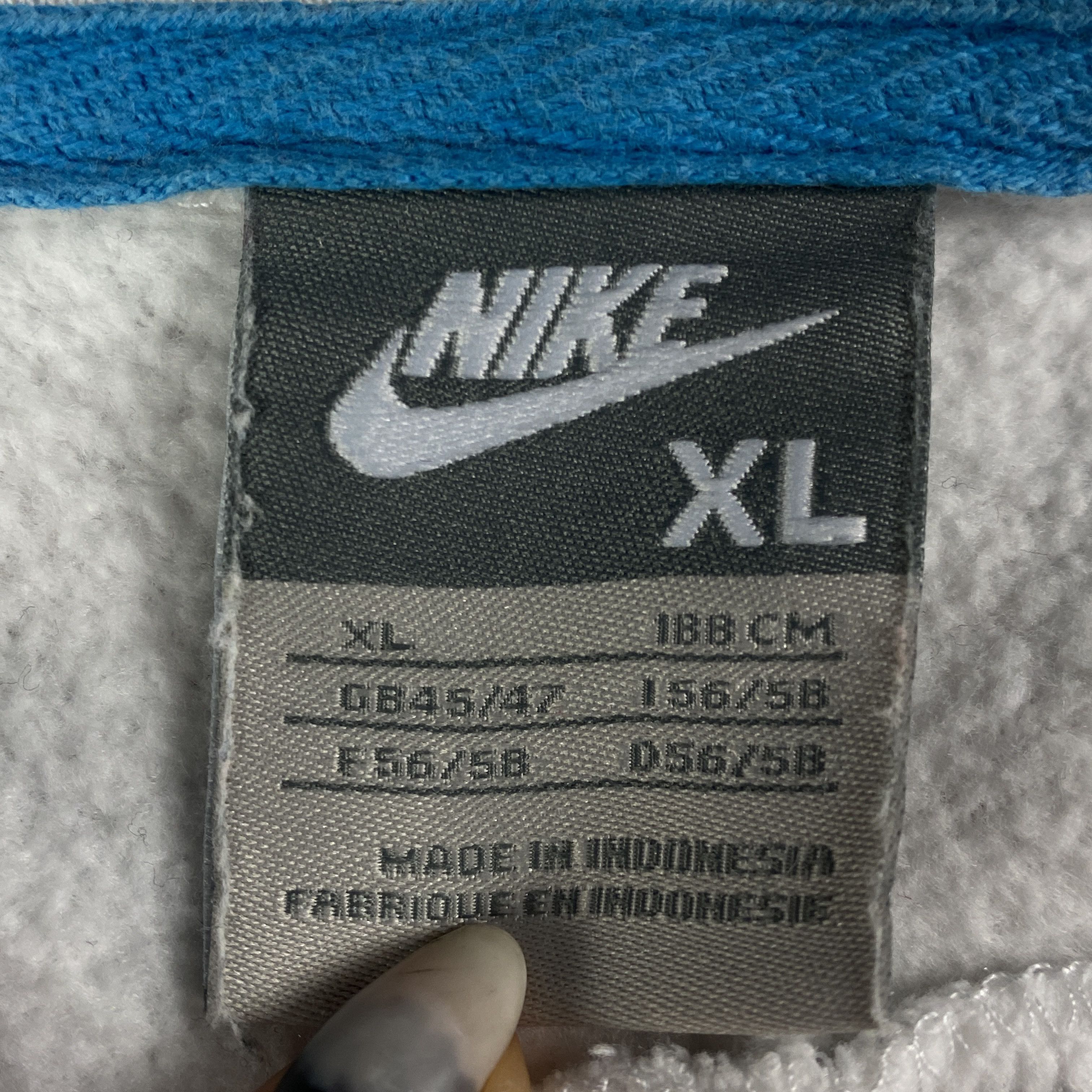 Nike × Vintage Mens Zip Hoodie Nike Vintage Size XL Size US XL / EU 56 / 4 - 5 Thumbnail