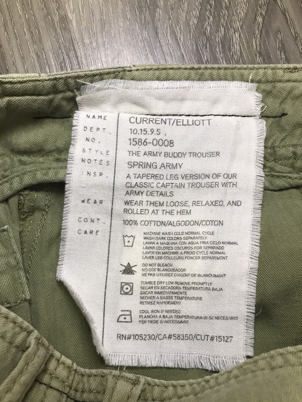 Current/Elliot Current elliott army pants Size 30" / US 8 / IT 44 - 9 Thumbnail