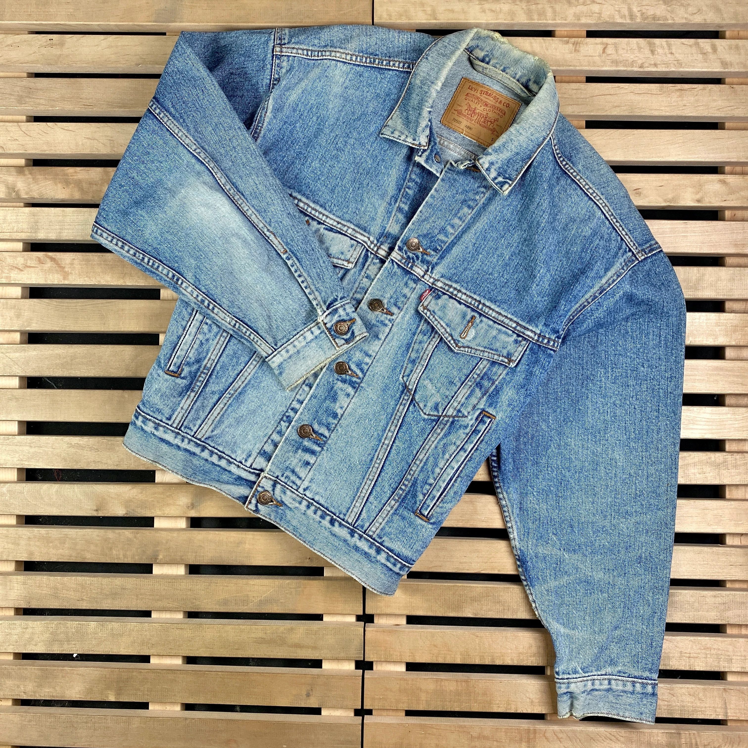 Mens Jacket Levis Denim Vintage Size S