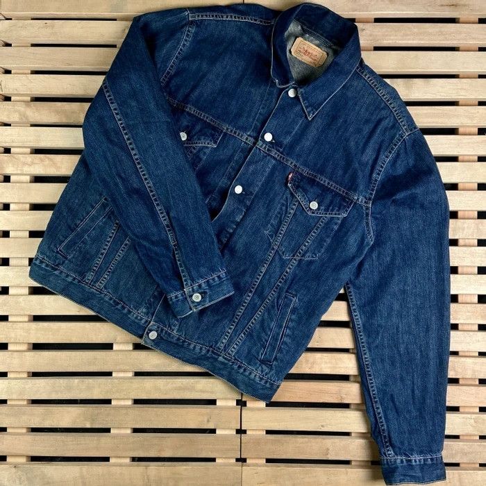 Levi's × Levi's Vintage Clothing × Vintage Mens Denim Bomber Jacket Levis Size XL Blue Custom Size US XL / EU 56 / 4 - 1 Thumbnail