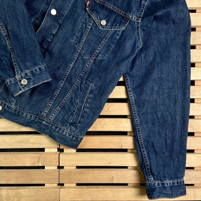 Levi's × Levi's Vintage Clothing × Vintage Mens Denim Bomber Jacket Levis Size XL Blue Custom Size US XL / EU 56 / 4 - 3 Thumbnail