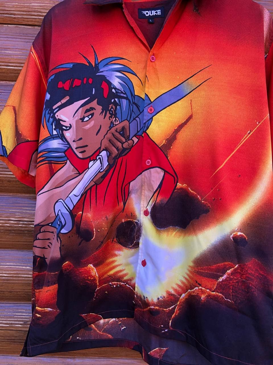 Japanese Brand Duke T-Shirt Anime Designer Hawaii 🪨 Size US L / EU 52-54 / 3 - 2 Thumbnail