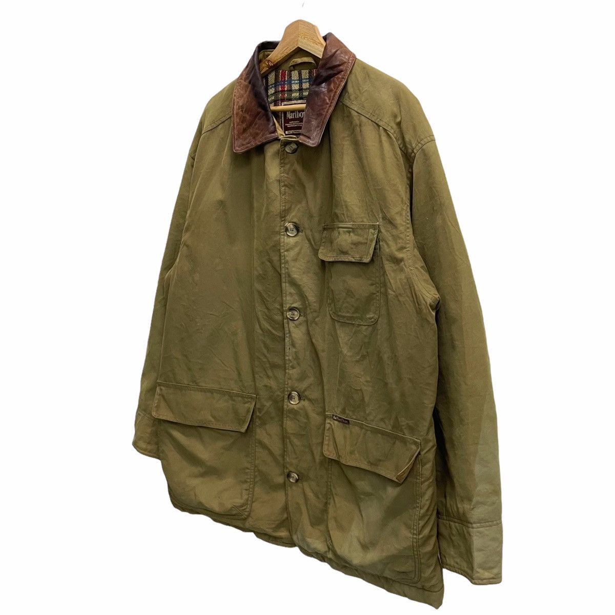 Marlboro × Marlboro Classics × Vintage 💥 Vintage Marlboro Classic Jacket Leather Collar Size US L / EU 52-54 / 3 - 3 Thumbnail