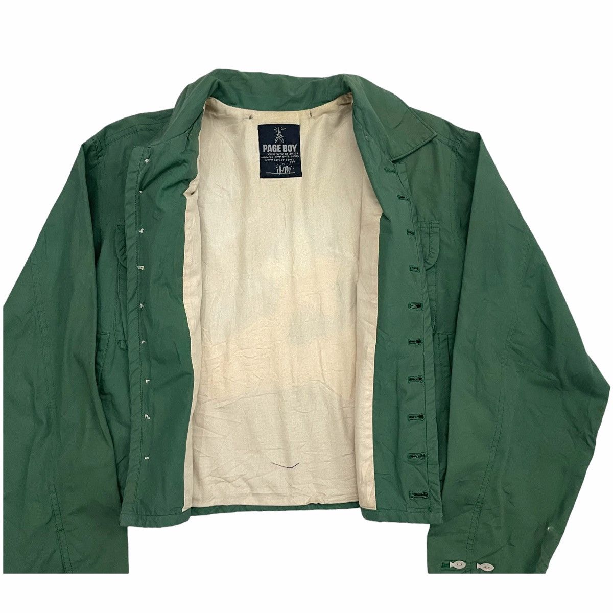 Beauty Beast × Issey Miyake × Japanese Brand 💥PAGEBOY AVANT STYLE JAPAN CROP JACKET NICE DESIGN Size US M / EU 48-50 / 2 - 6 Thumbnail