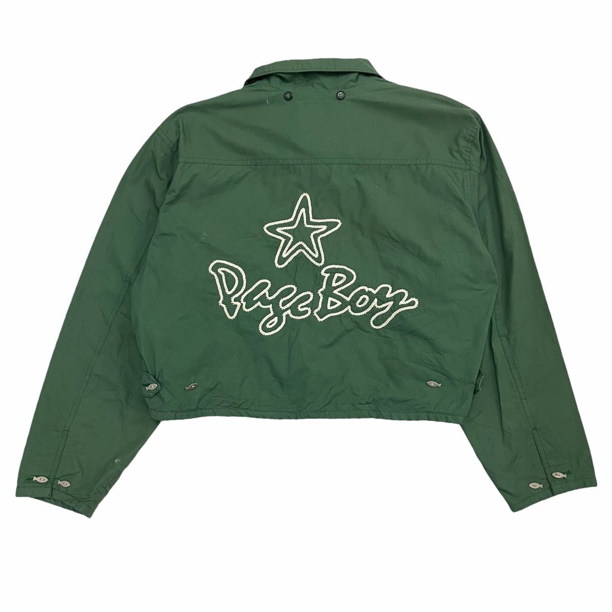 Beauty Beast × Issey Miyake × Japanese Brand 💥PAGEBOY AVANT STYLE JAPAN CROP JACKET NICE DESIGN Size US M / EU 48-50 / 2 - 7 Thumbnail